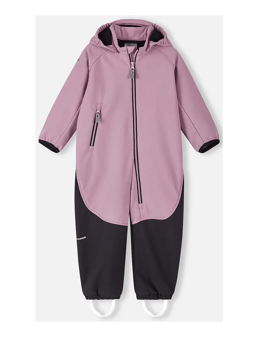 Reima - Softshell overall, Mjosa - softshell-overalls - grey pink - 1