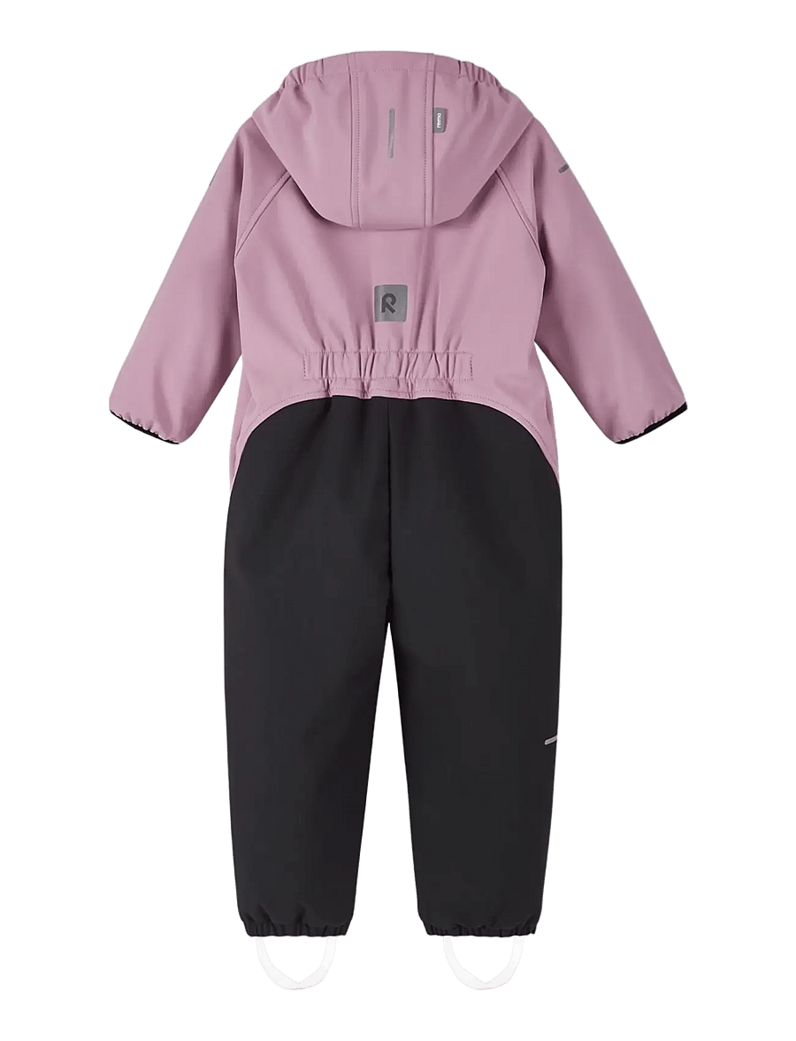 Reima - Softshell overall, Mjosa - softshell-overalls - grey pink - 2
