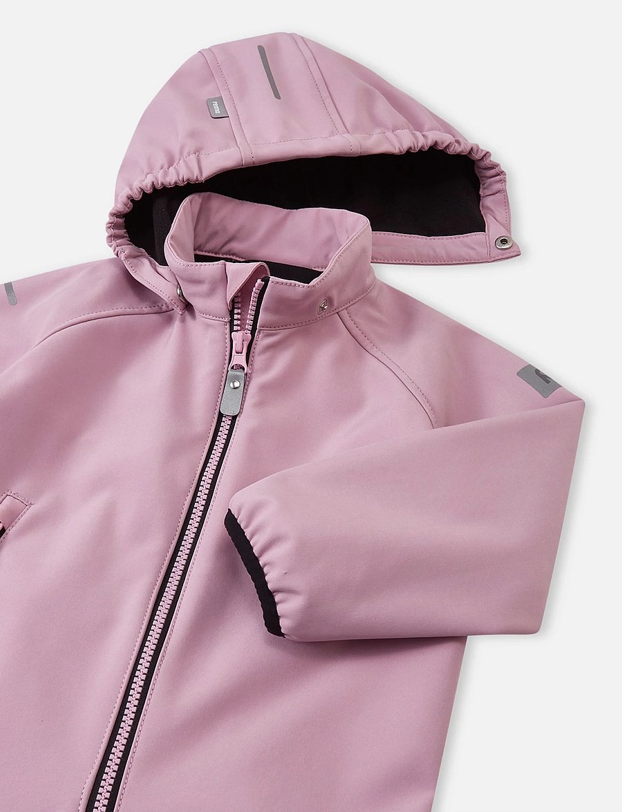 Reima - Softshell overall, Mjosa - softshell-overalls - grey pink - 4
