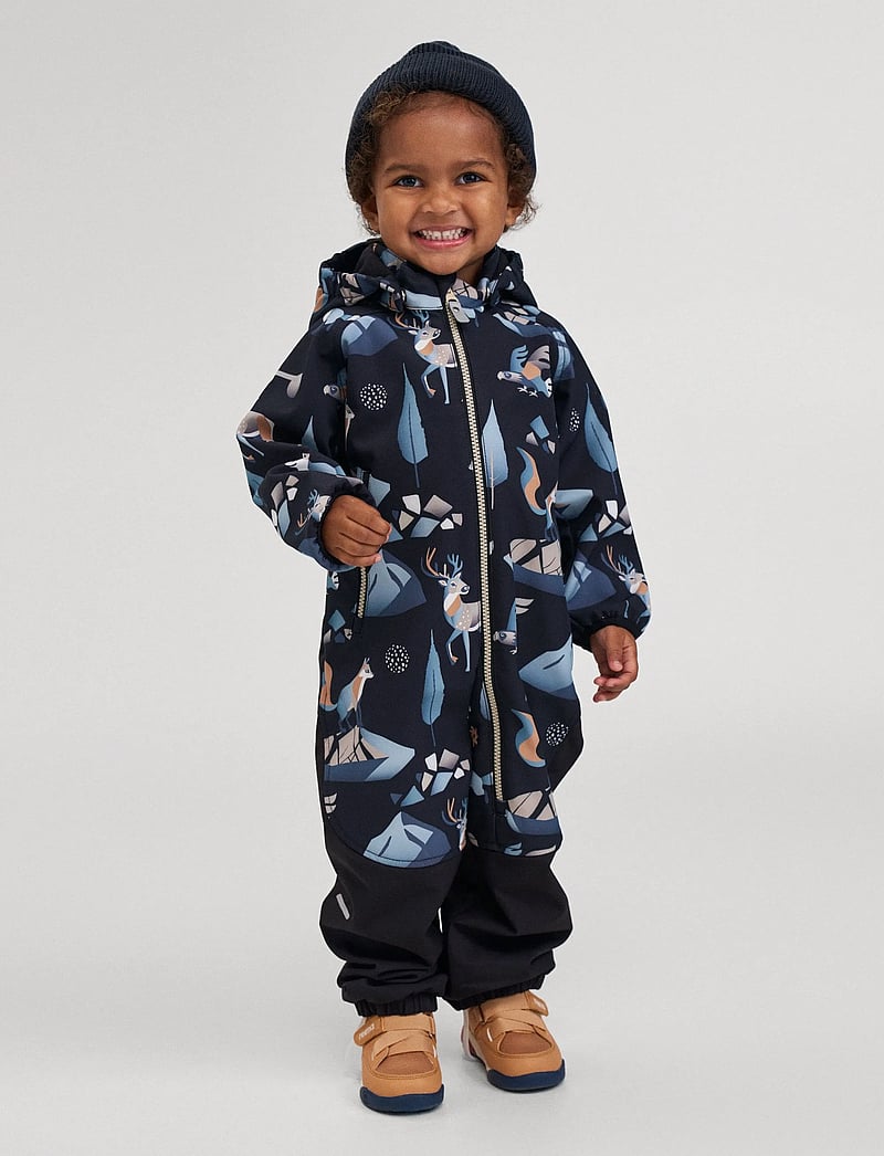 Reima - Softshell overall, Mjosa - softshell dragter - black - 0