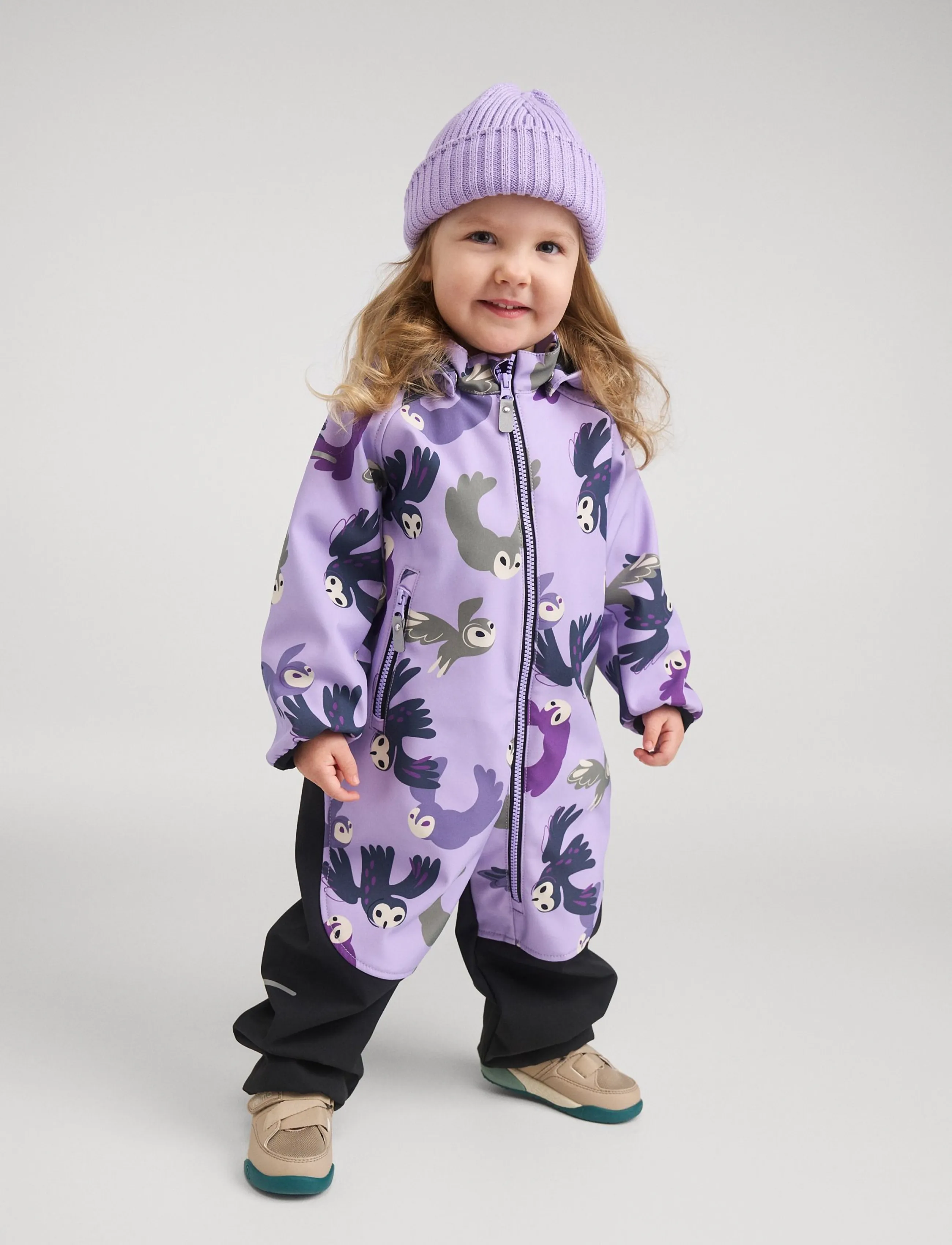 Reima Softshell Overall, Mjosa, 74, Coveralls, Lila - Kinder