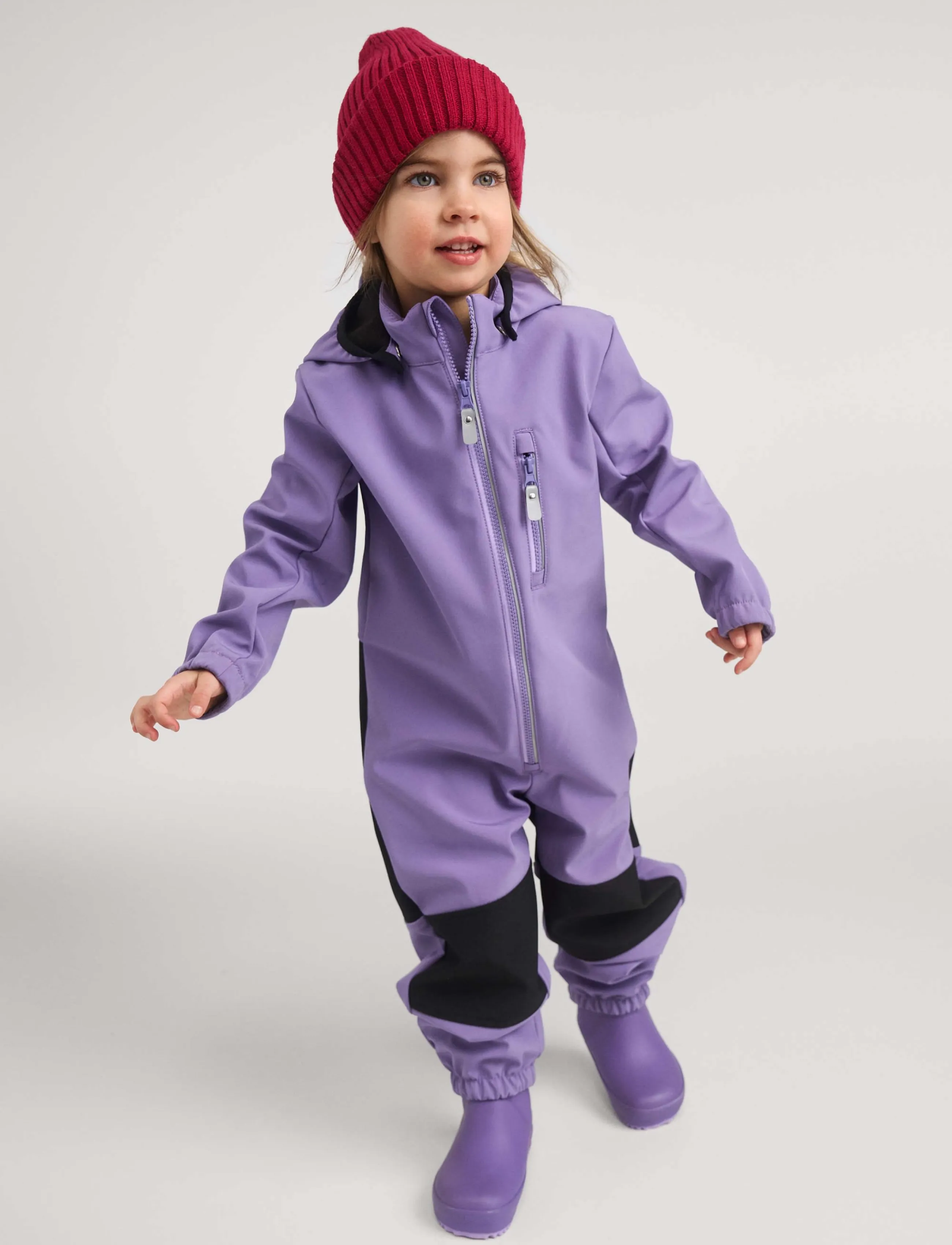 Reima Softshell Overall, Nurmes, 122, Coveralls, Lila - Kinder