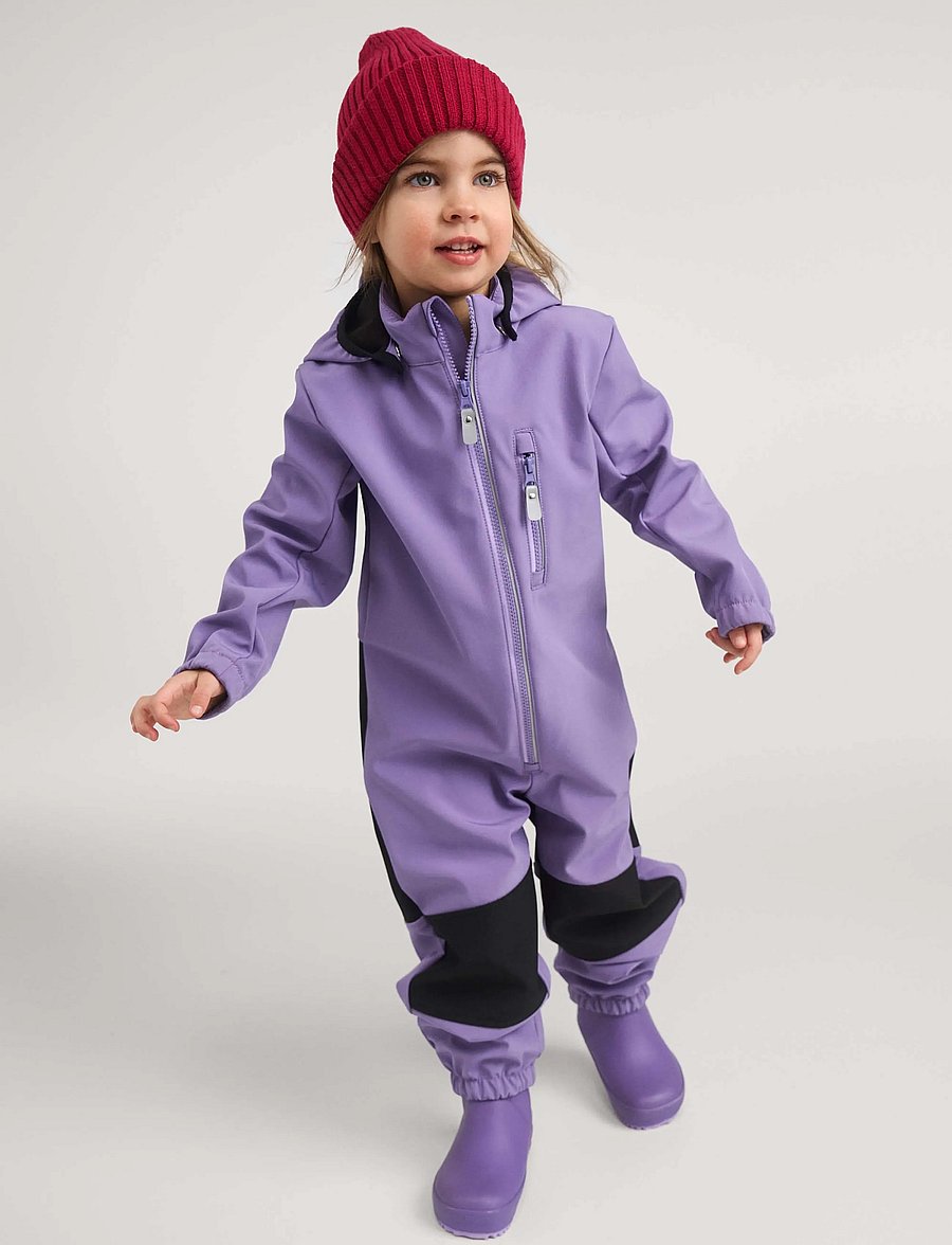 Reima - Softshell overall, Nurmes - softshell-overalls - misty violet - 0
