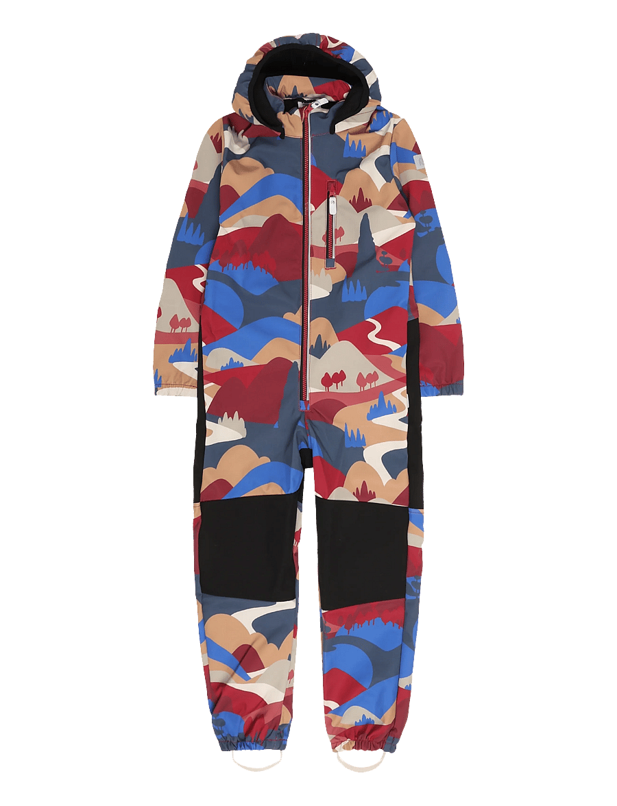 Reima - Softshell overall, Nurmes - byxdress - cranberry - 0