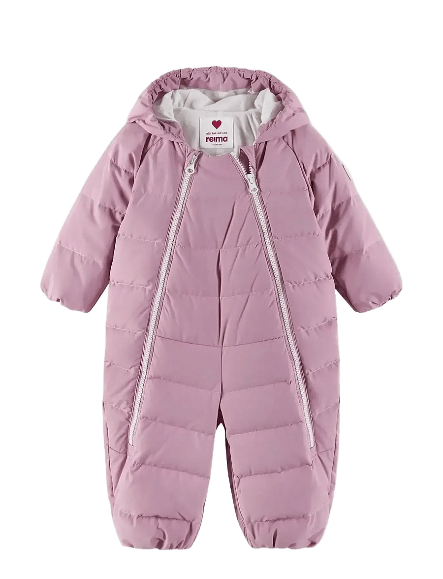 Reima - Down overall, Tilkkanen - overtøj - grey pink - 0