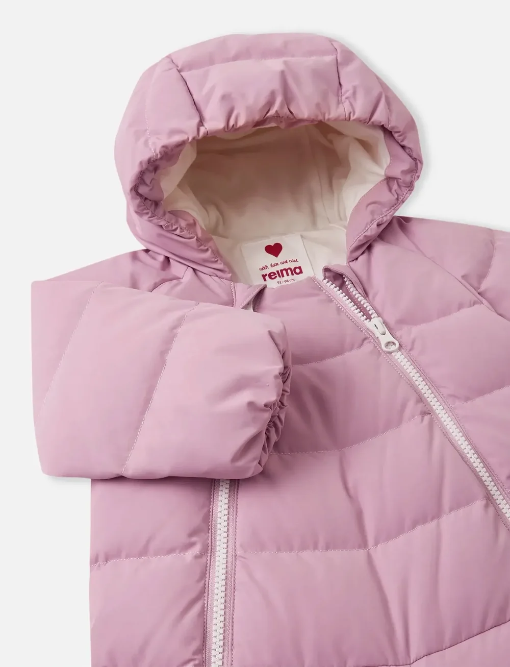 Reima - Down overall, Tilkkanen - outdoor - grey pink - 4