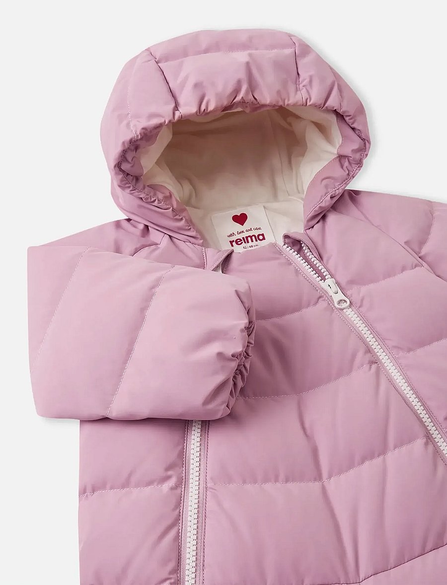 Reima - Down overall, Tilkkanen - overtøj - grey pink - 4