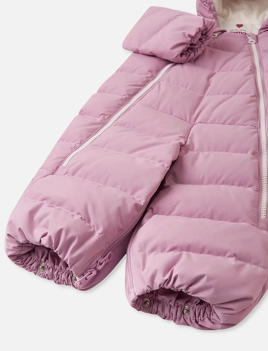 Reima - Down overall, Tilkkanen - overtøj - grey pink - 5