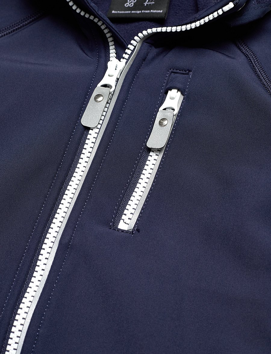 Reima - Softshell jacket, Vantti - ulkovaatteet - navy - 4