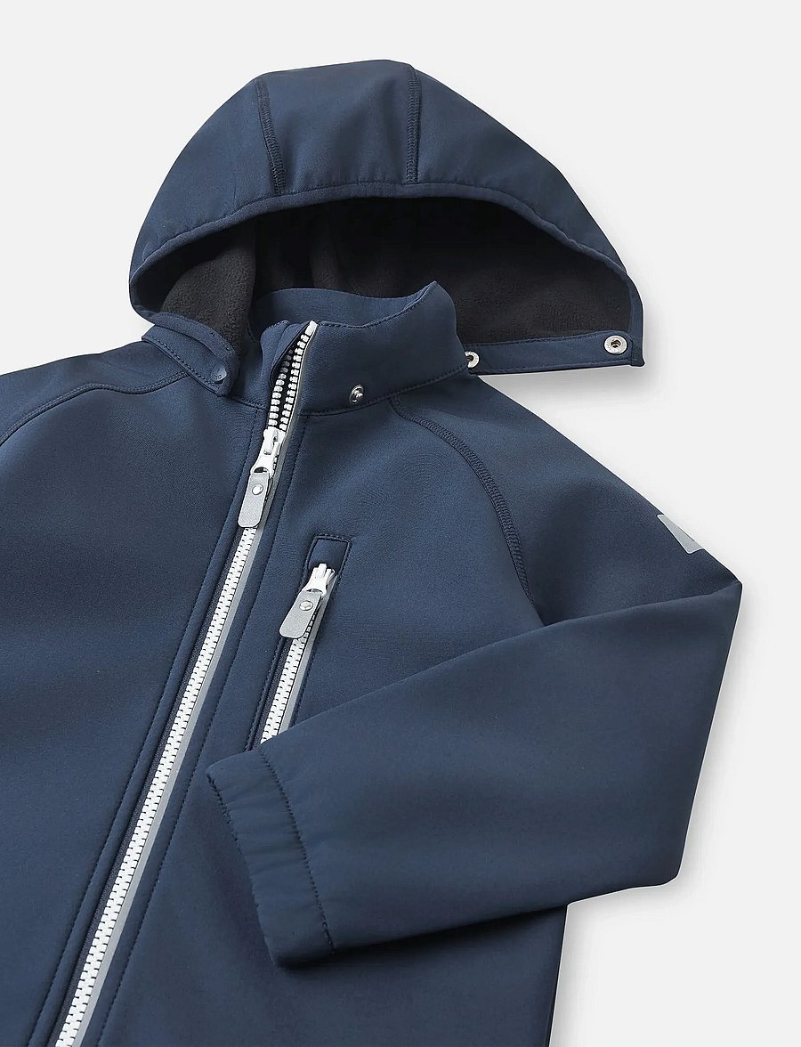 Reima - Softshell jacket, Vantti - softshelljackor - navy - 4