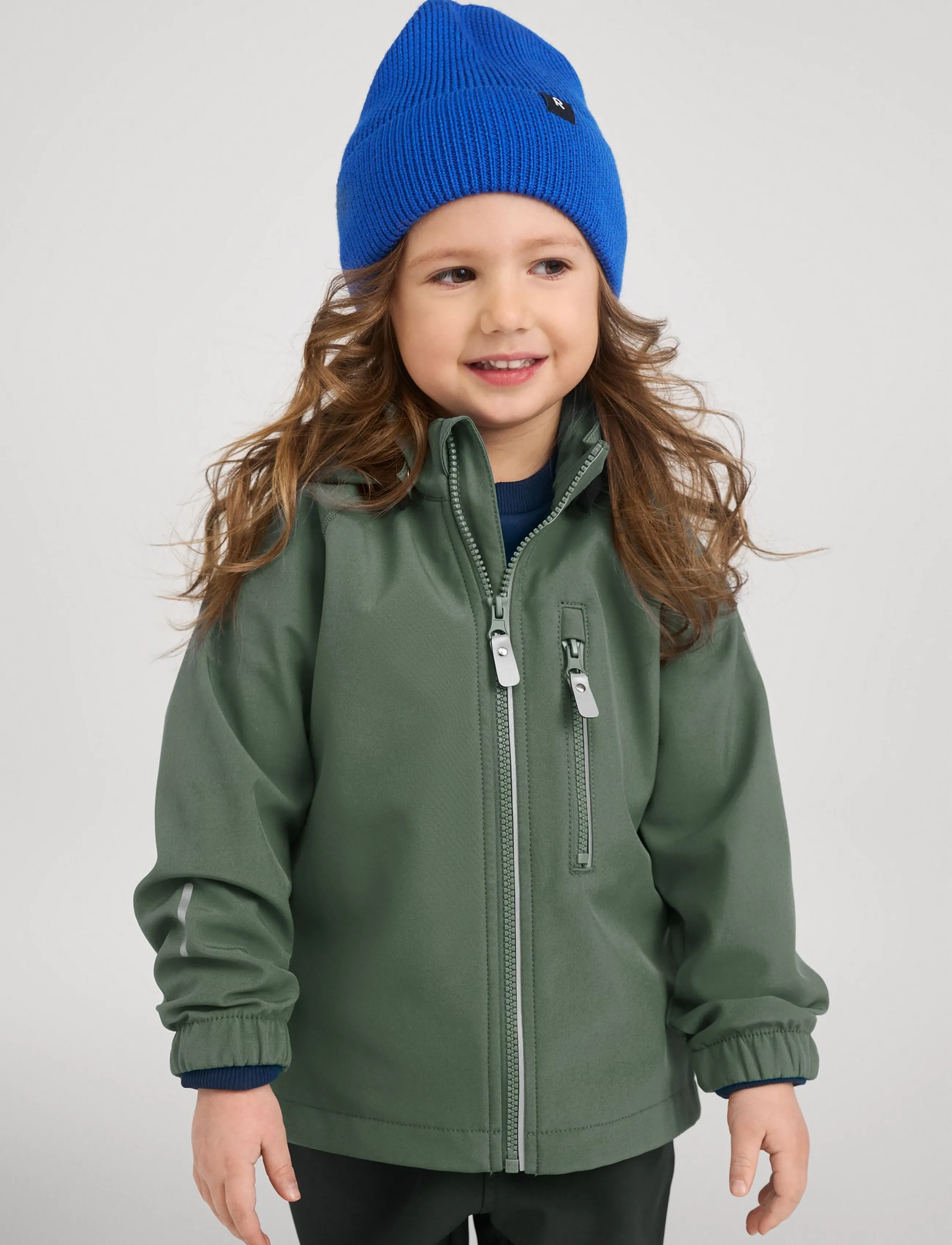 Reima - Softshell jacket, Vantti - softshell-jacken - thyme green - 2