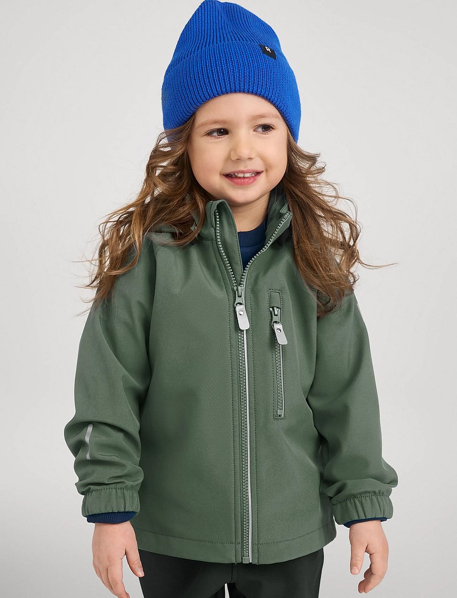 Reima - Softshell jacket, Vantti - softshell-jacken - thyme green - 2