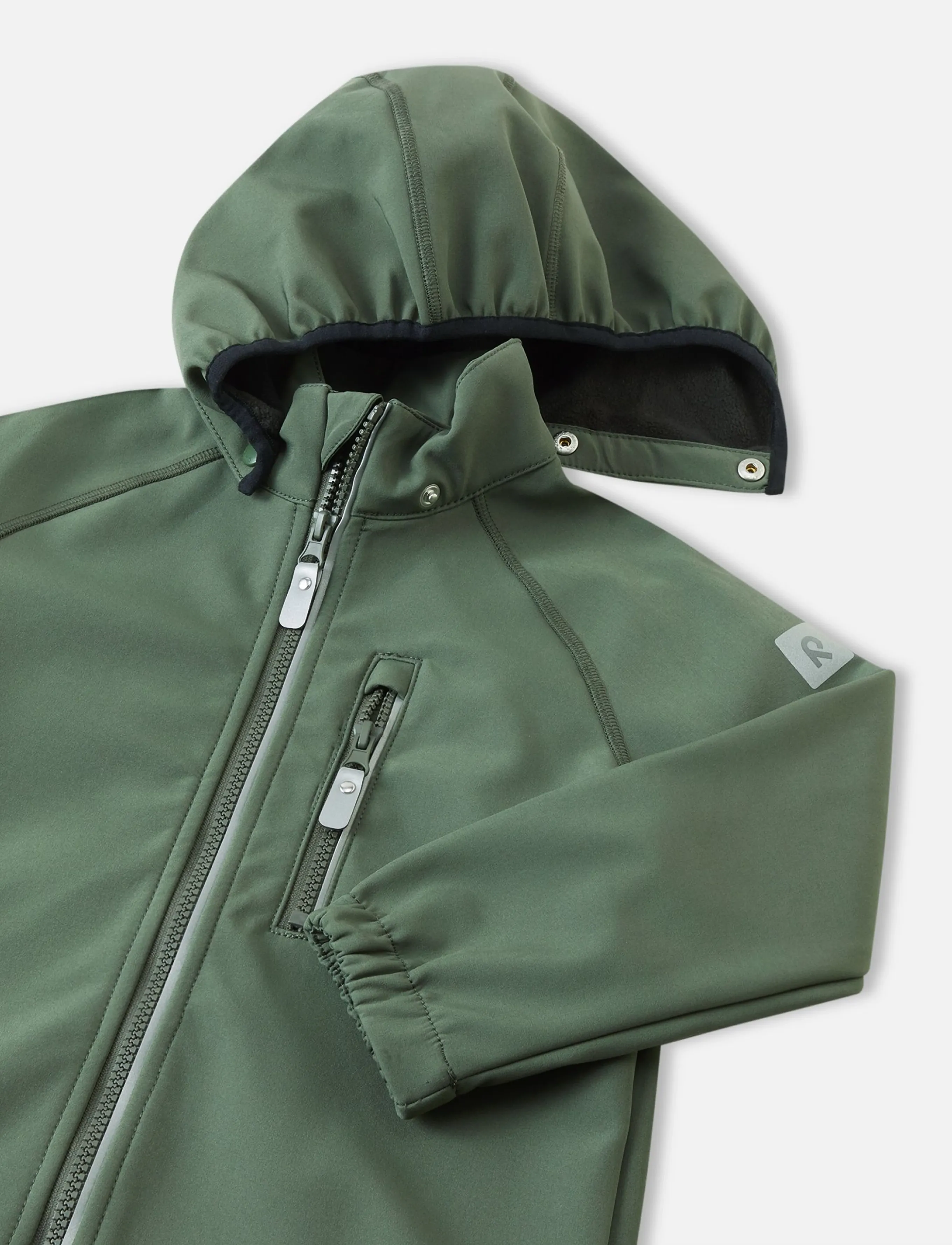 Reima - Softshell jacket, Vantti - softshell-jacken - thyme green - 3