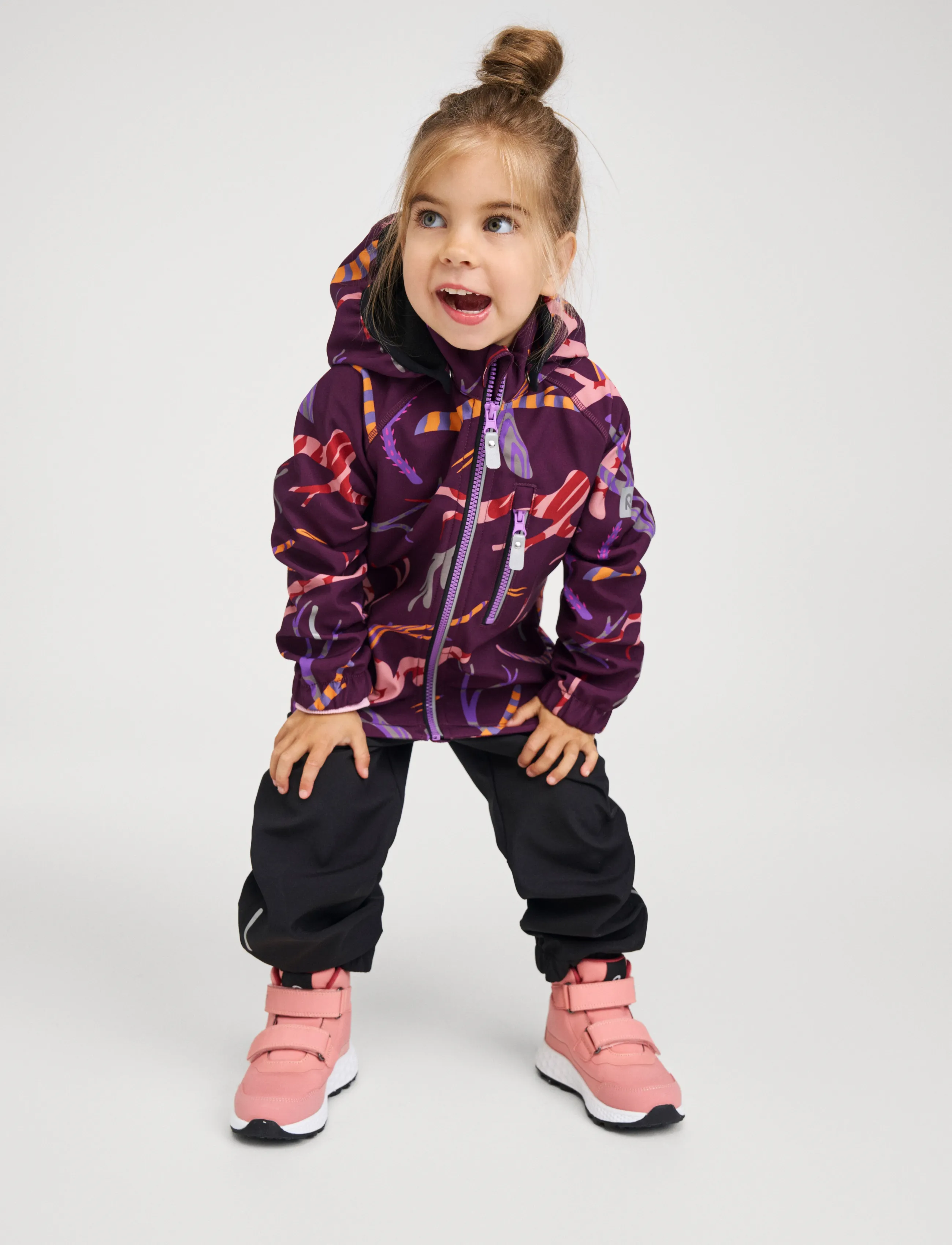 Reima - Softshell jacket, Vantti - softshelljackor - deep purple - 3