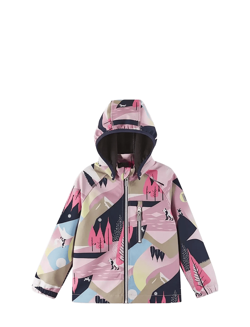 Reima - Softshell jacket, Vantti - softshell jakas - grey pink - 3