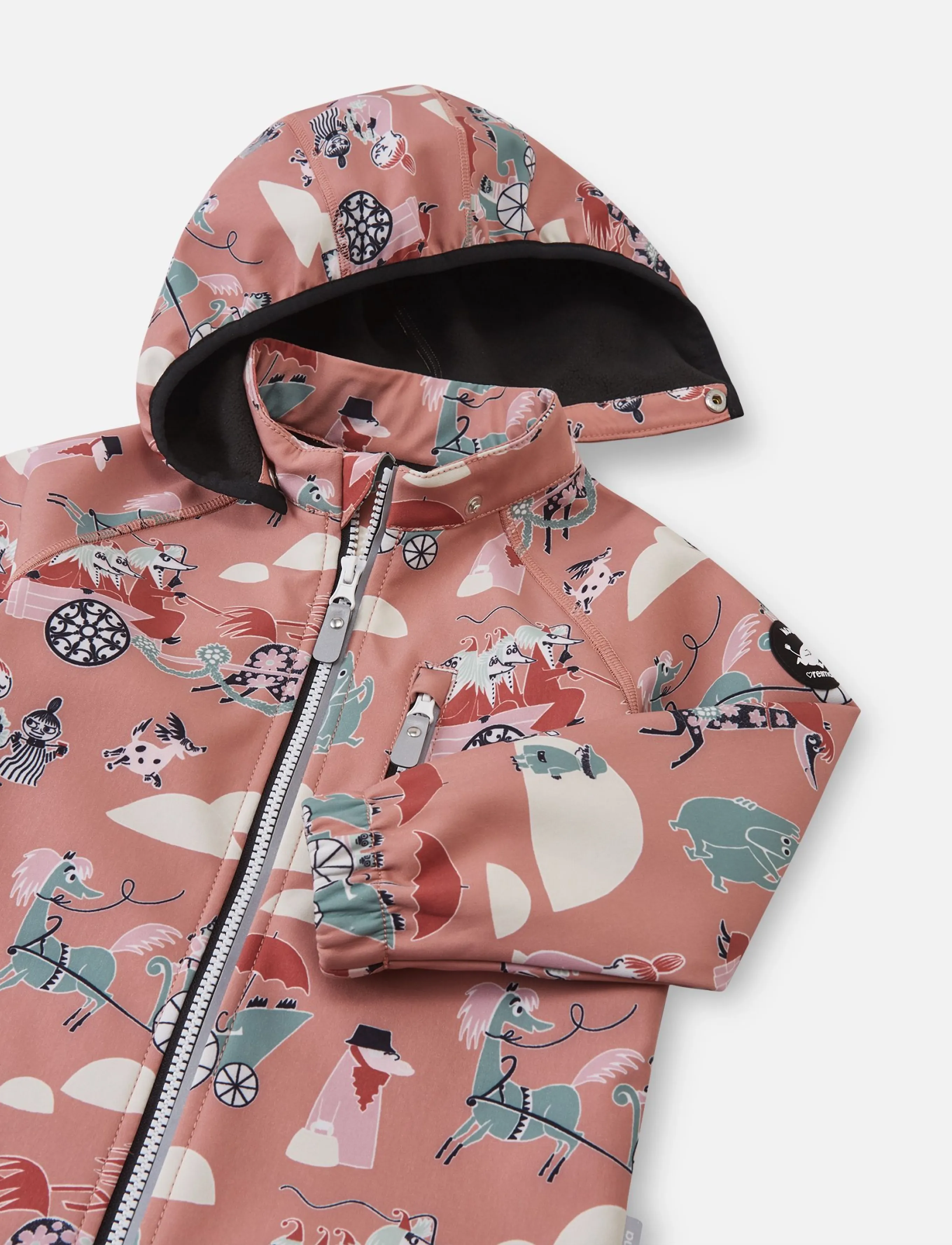 Reima - Softshell jacket, Moomin Vantti - softshelljakker - rose blush - 4