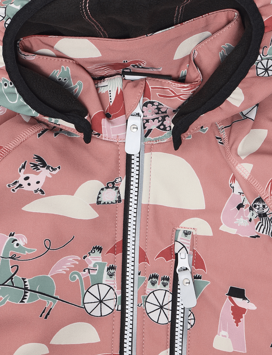 Reima - Softshell jacket, Moomin Vantti - softshell jope - rose blush - 3