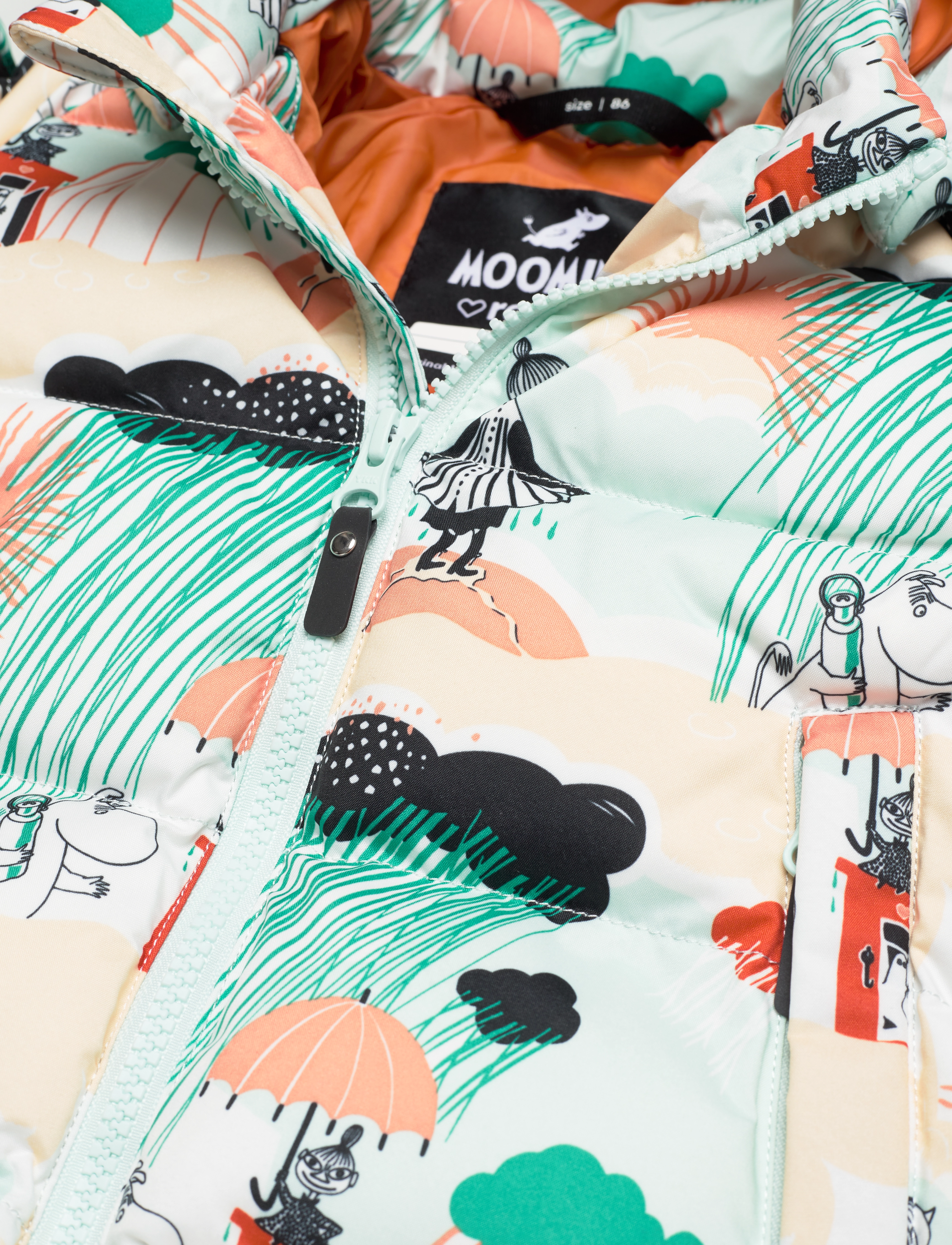 Reima - Winter jacket, Moomin Lykta - green lake - 5