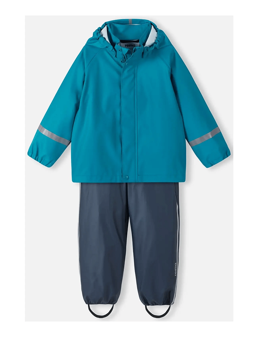 Reima - Rain outfit, Tihku - outdoor - aquatic blue - 0