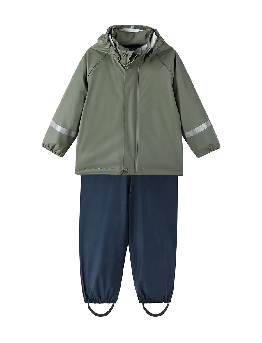 Reima - Rain outfit, Tihku - ytterkläder - greyish green - 0