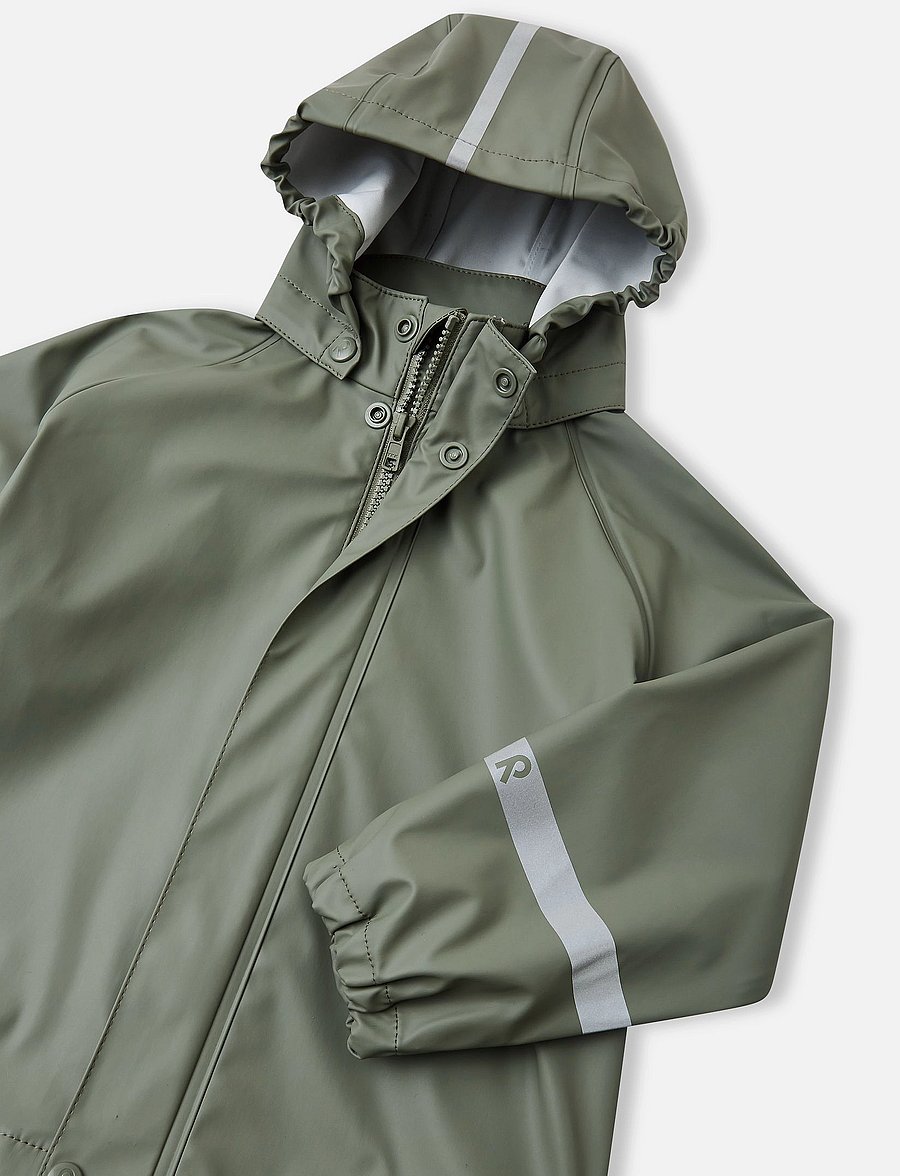 Reima - Rain outfit, Tihku - ytterkläder - greyish green - 4