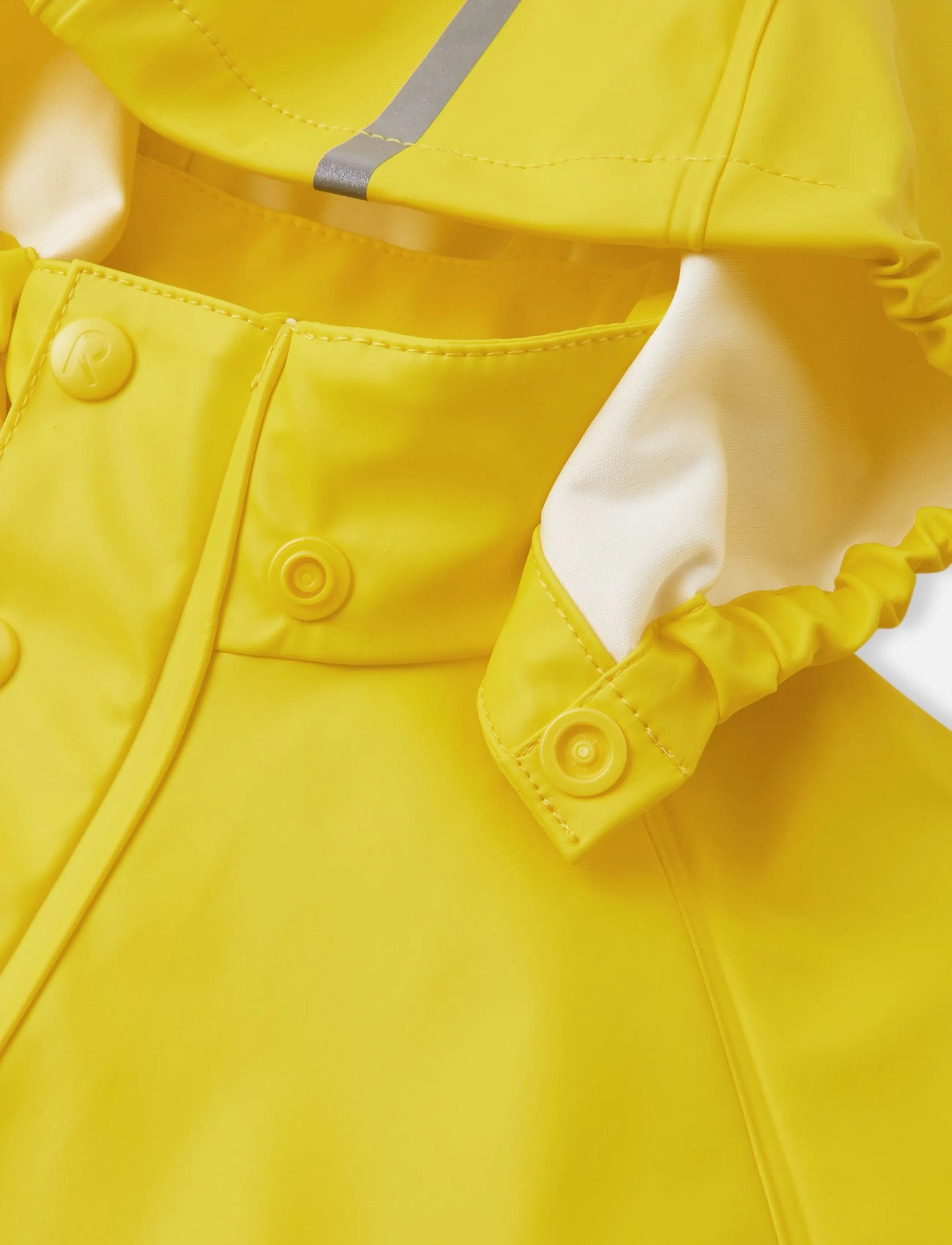 Reima - Raincoat, Lampi - regnkappor - yellow - 5