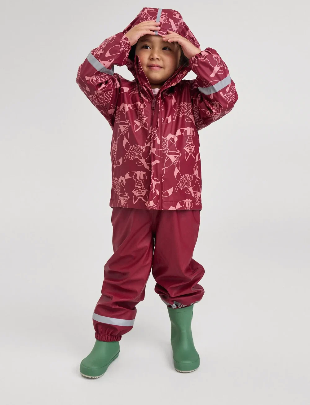 Reima - Raincoat, Koski - shell- & regenjacken - jam red - 0