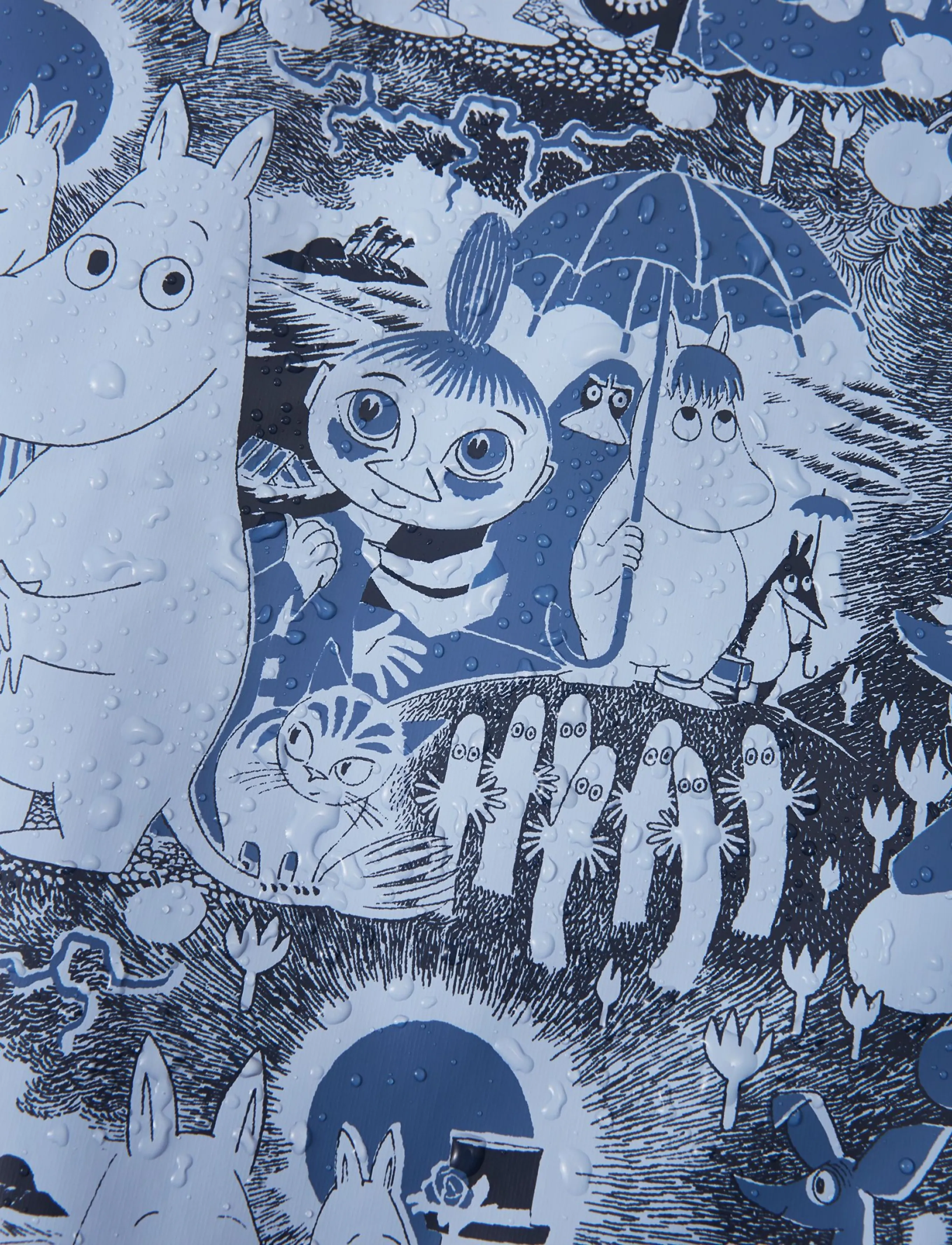 Reima - Raincoat, Moomin Vesi - shell- & regnjakker - airy blue - 2