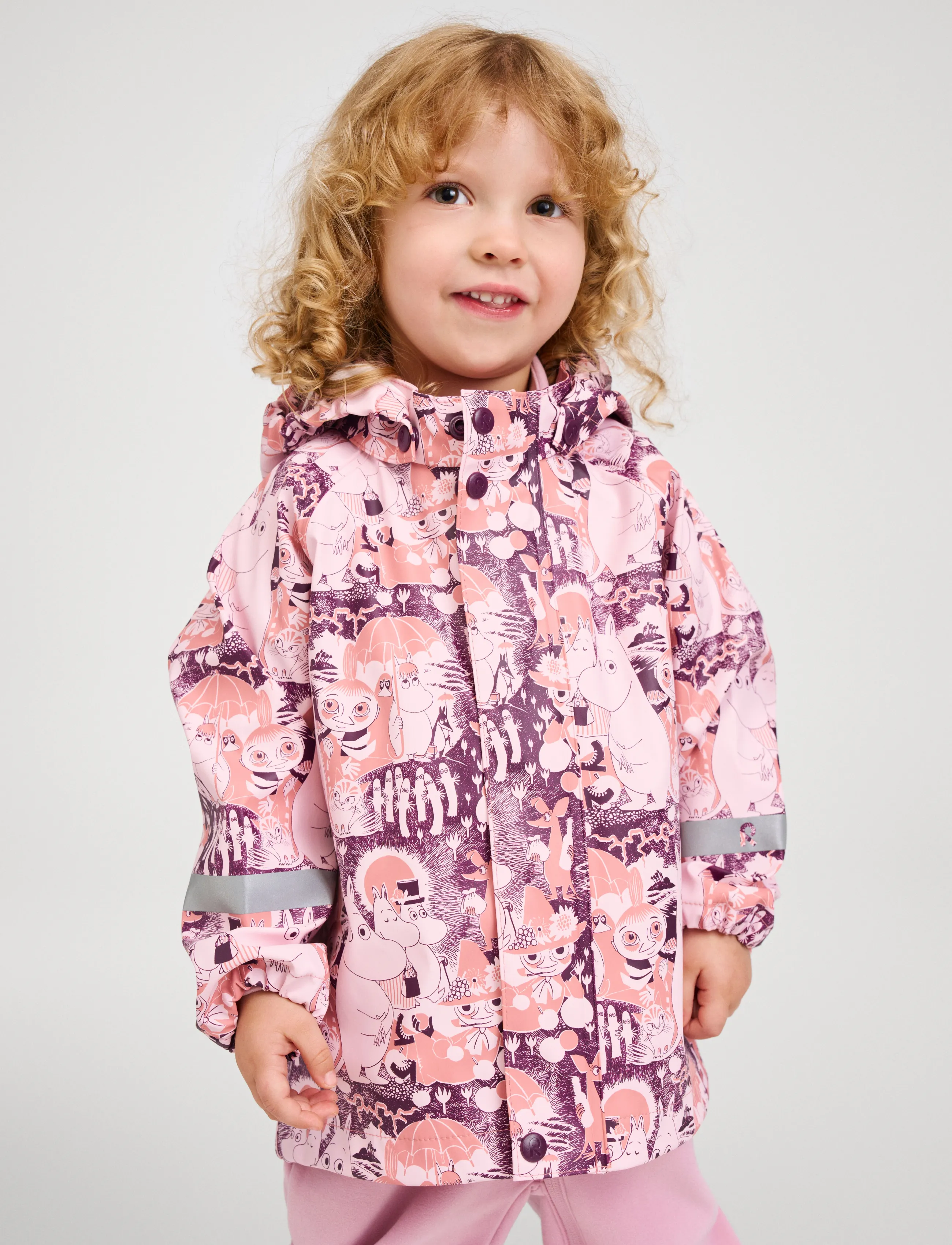 Reima - Raincoat, Moomin Vesi - tuule- ja vihmajakid - pale rose - 2