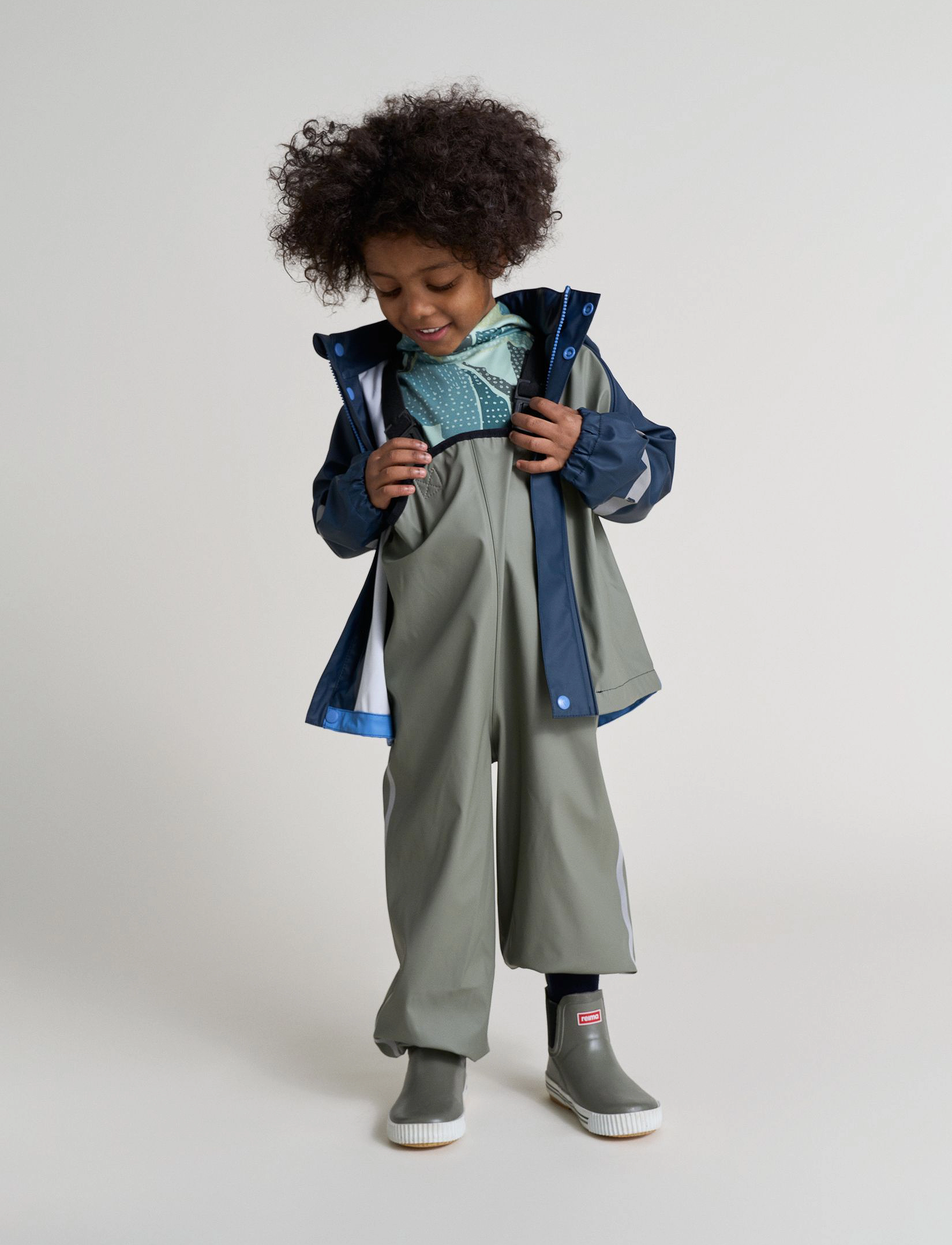 Reima - Rain pants, Lammikko - shell & rain pants - greyish green - 3