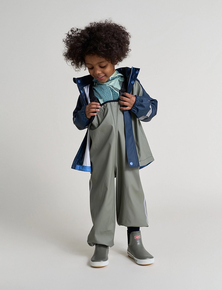 Reima - Rain pants, Lammikko - shell & rain pants - greyish green - 3
