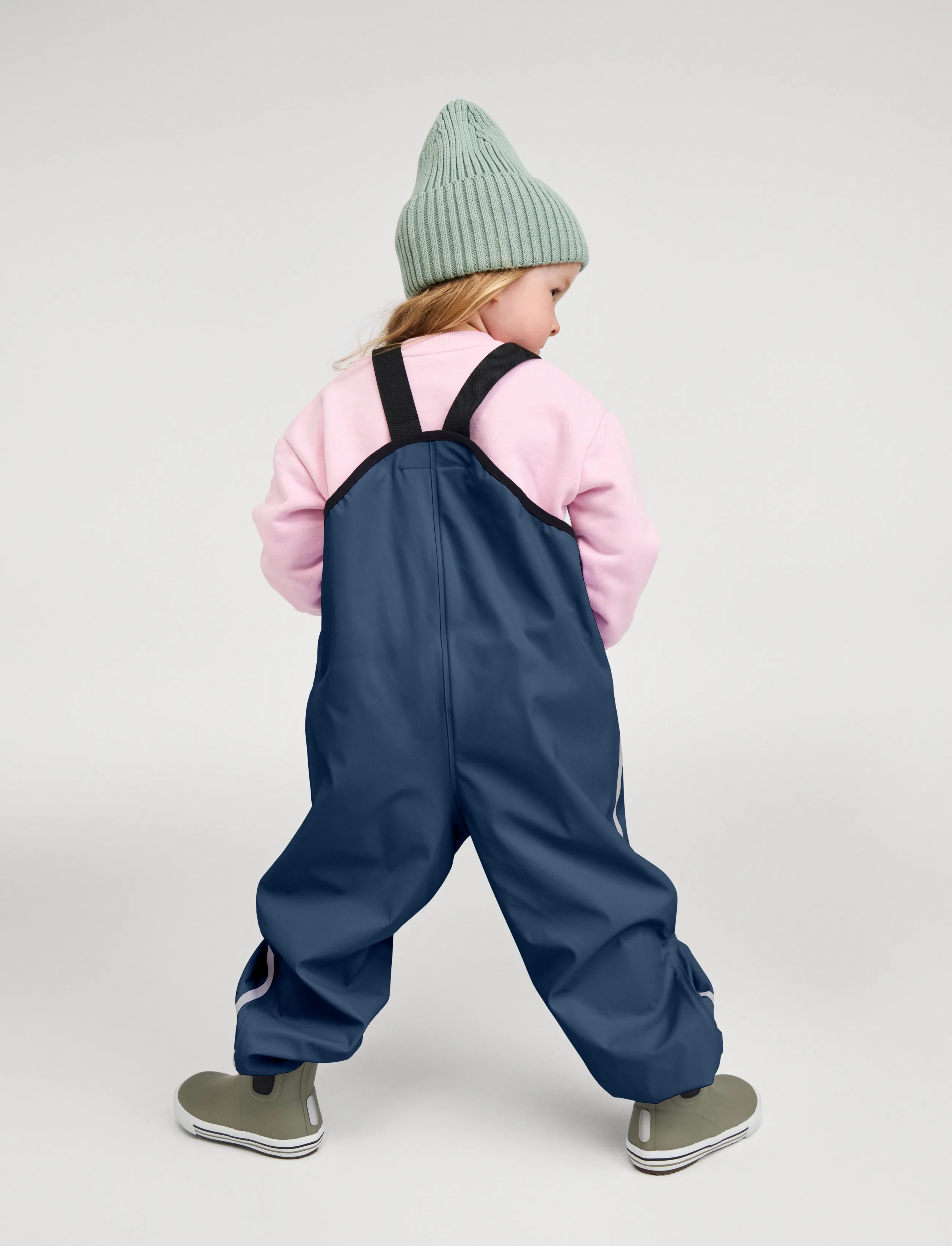 Reima Rain Pants, Lammikko, Børn, Regnbukser med Seler, Navy, Str: 98