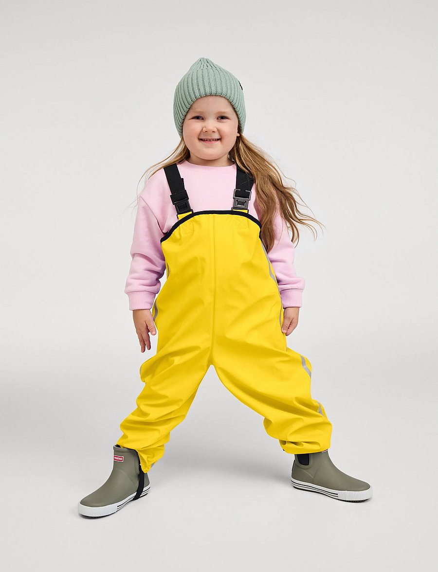 Reima - Rain pants, Lammikko - shell- & regnbukser - yellow - 4