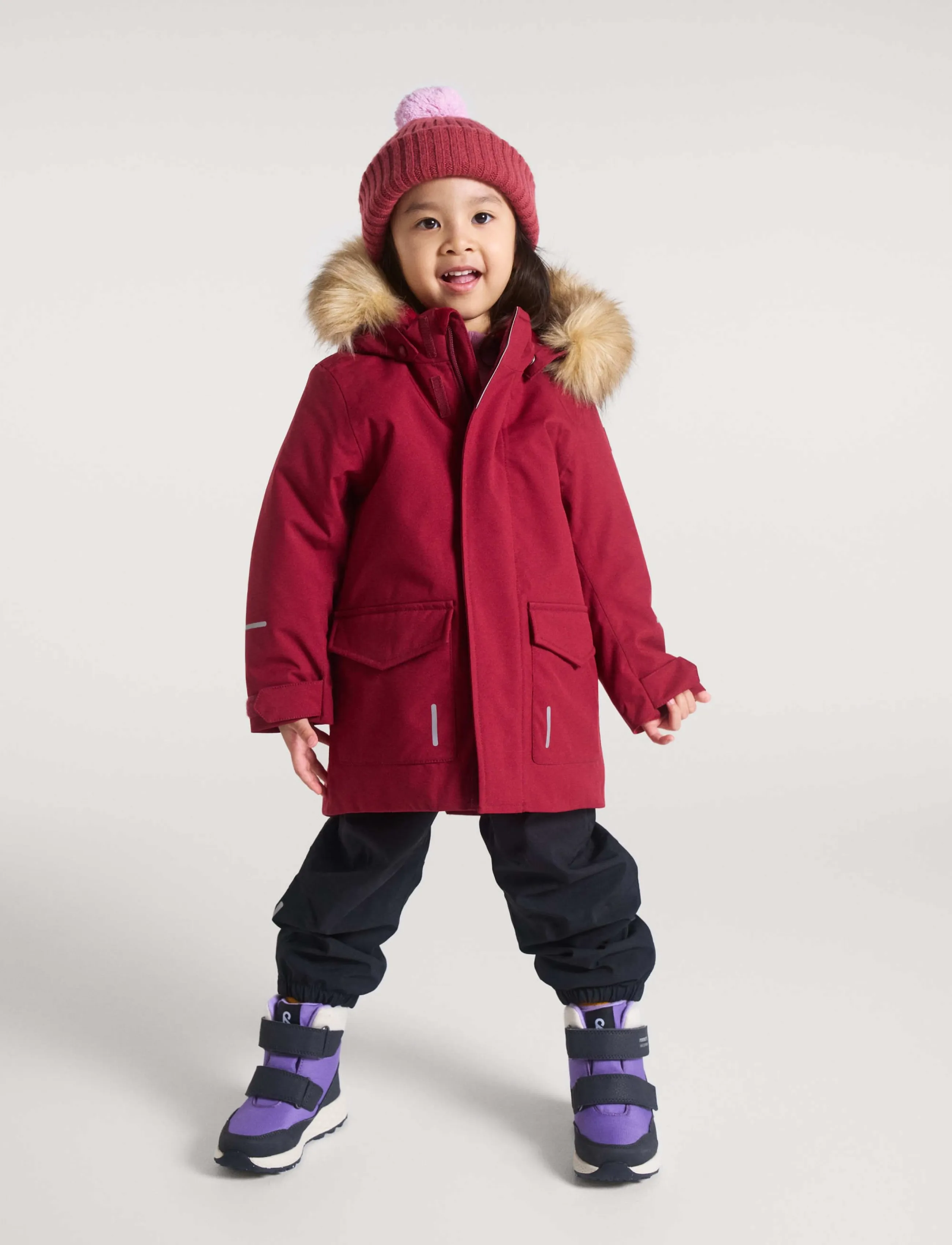 Reima - ReimaTec winter jacket, Mutka - isolerede jakker - maroon - 4