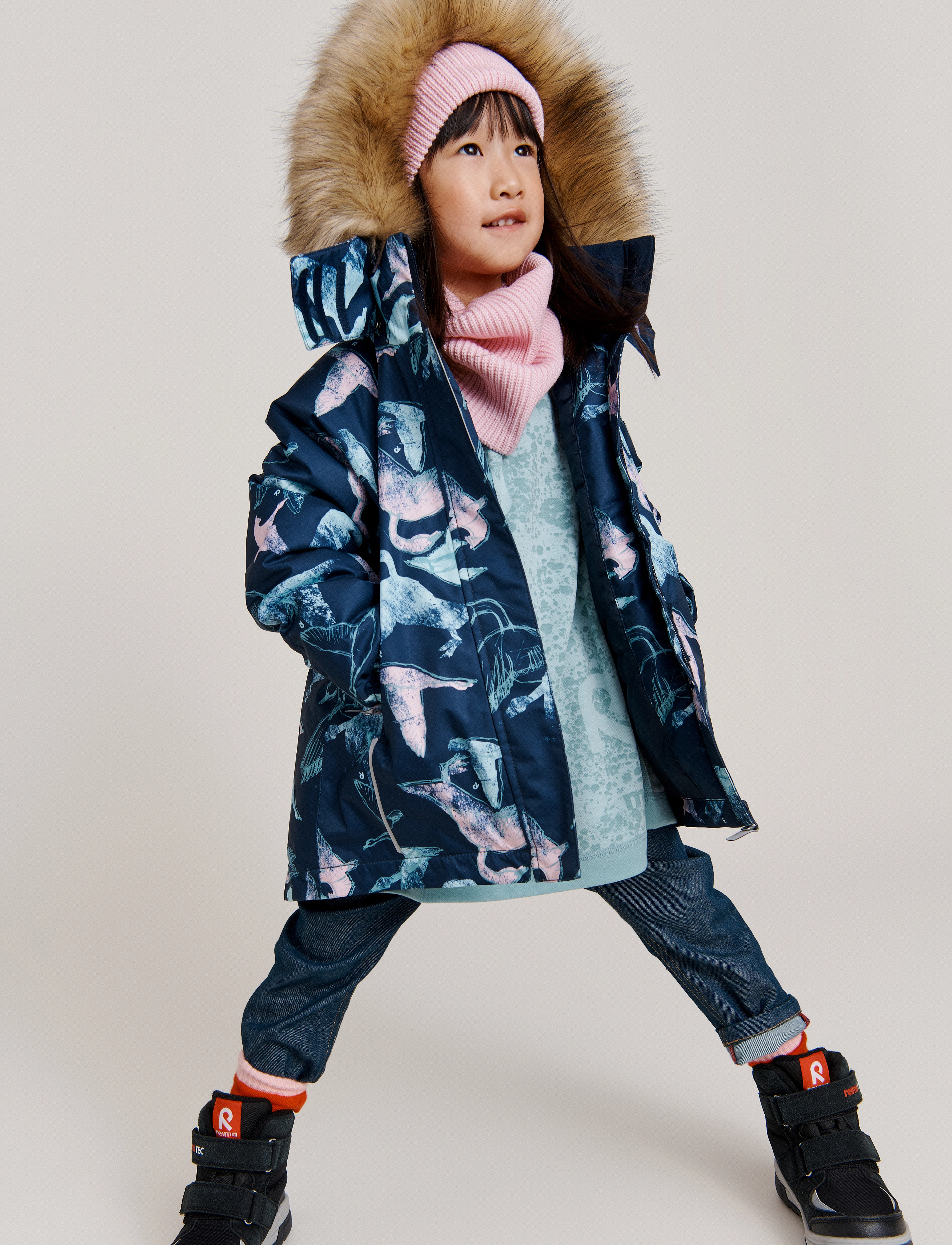 Reima - Kids' winter jacket Kiela - navy - 2