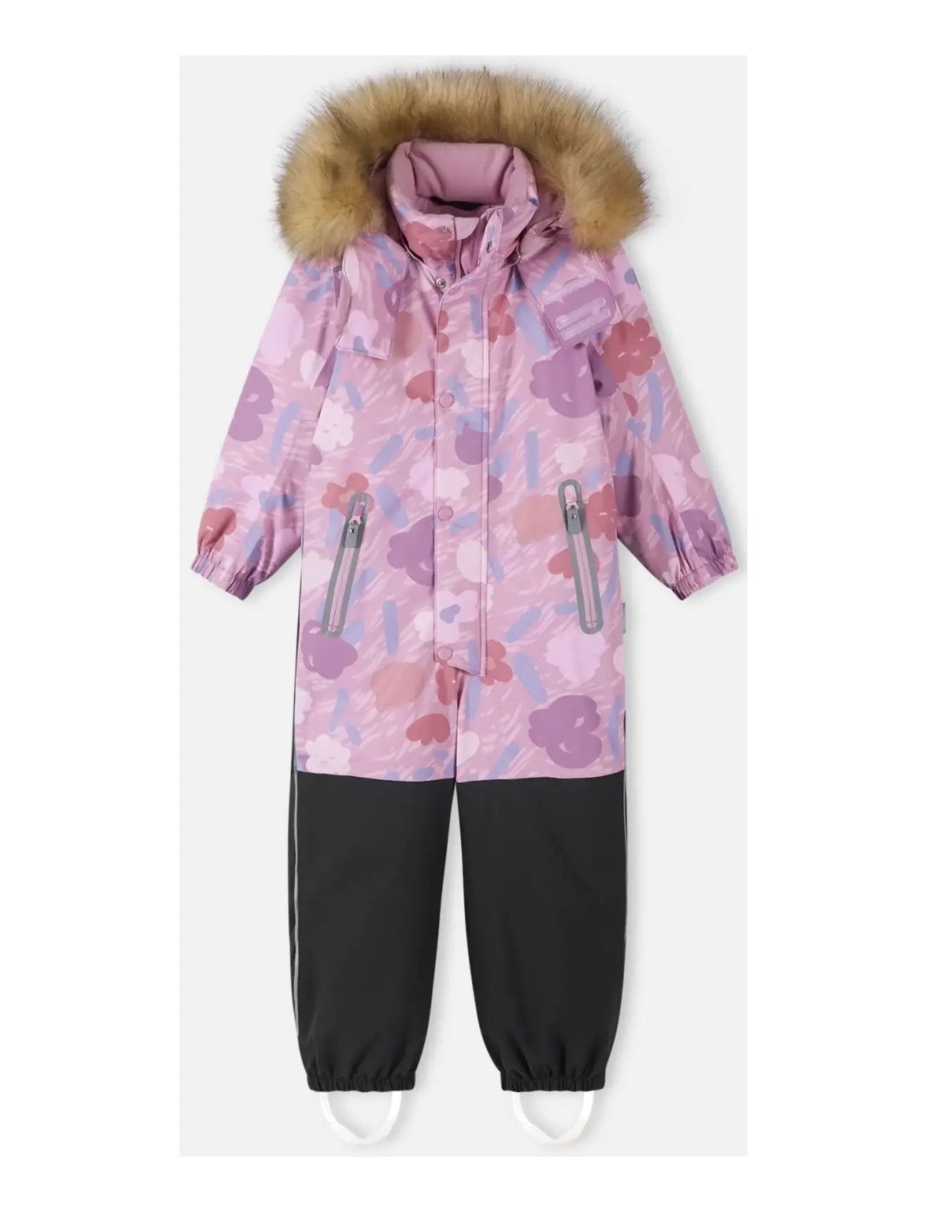 Reima ReimaTec winter overall, Kipina - Kombinesoonid - GREY PINK / pink/rose