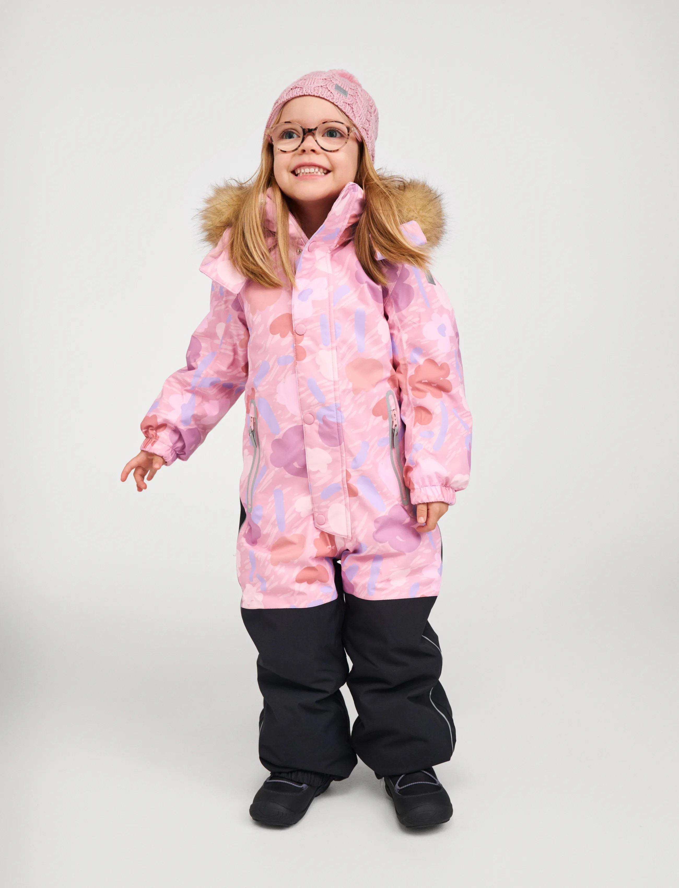 Reima - ReimaTec winter overall, Kipina - Õueriided - grey pink - 5