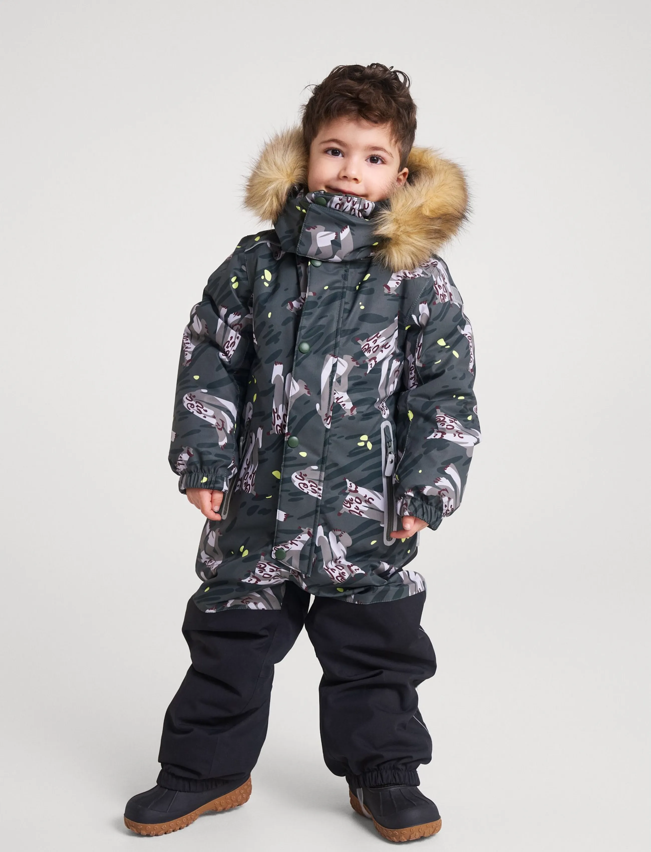 Reima - ReimaTec winter overall, Kipina - Õueriided - thyme green - 4