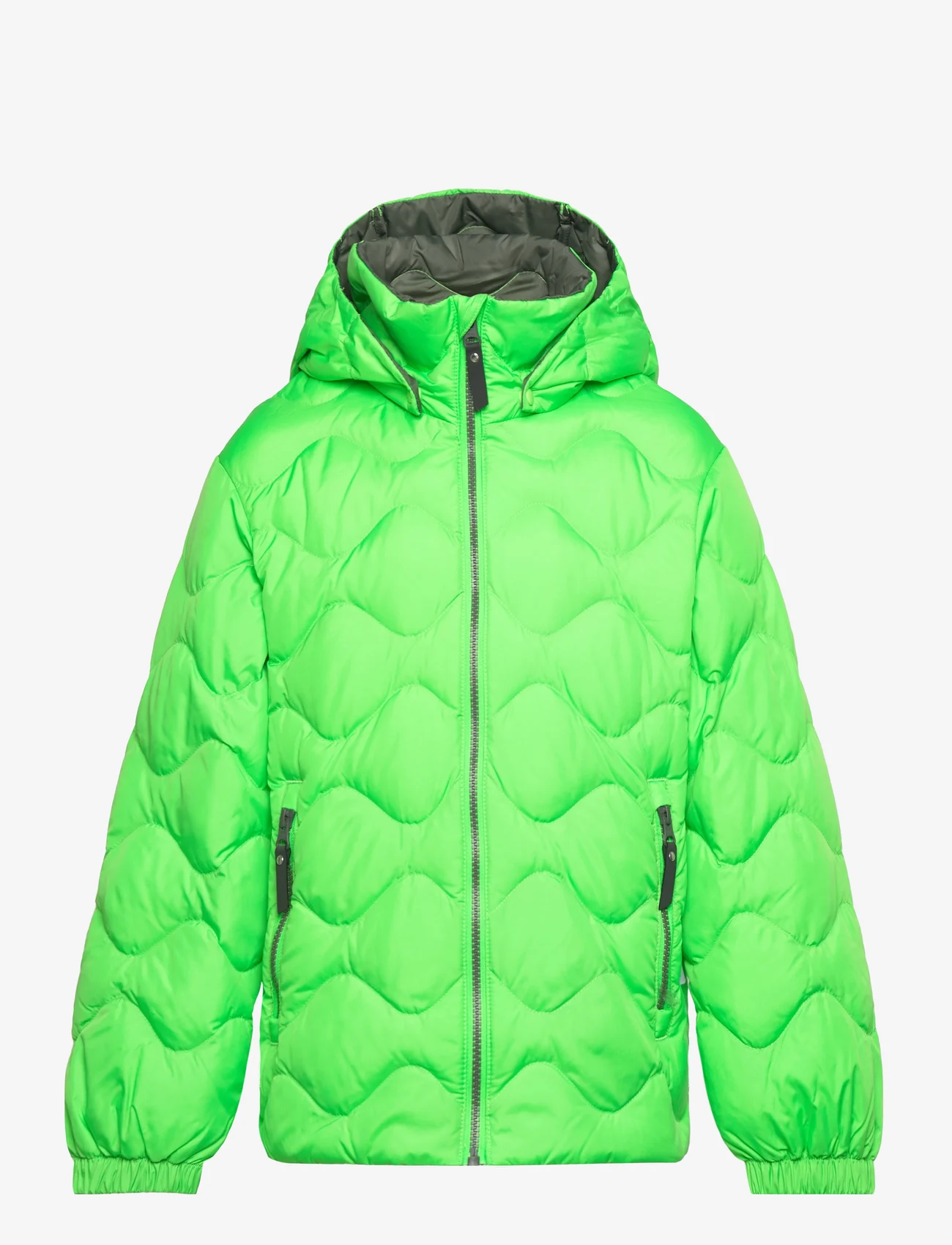 Reima - Kids' light down jacket Fossila - quiltede jakker - neon green - 0