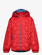 Kids' light down jacket Fossila - TOMATO RED