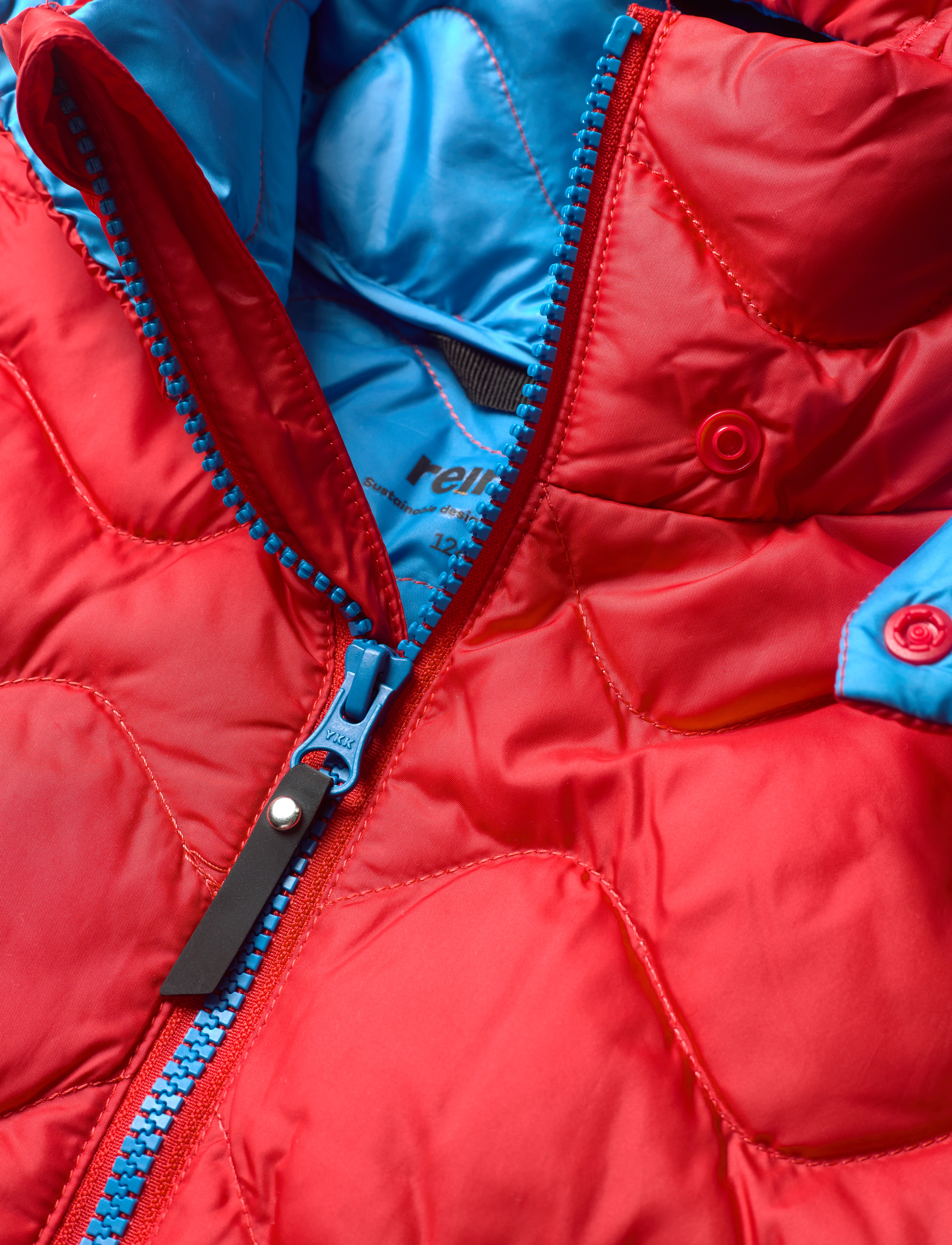 Reima - Down jacket, Fossila - tomato red - 4