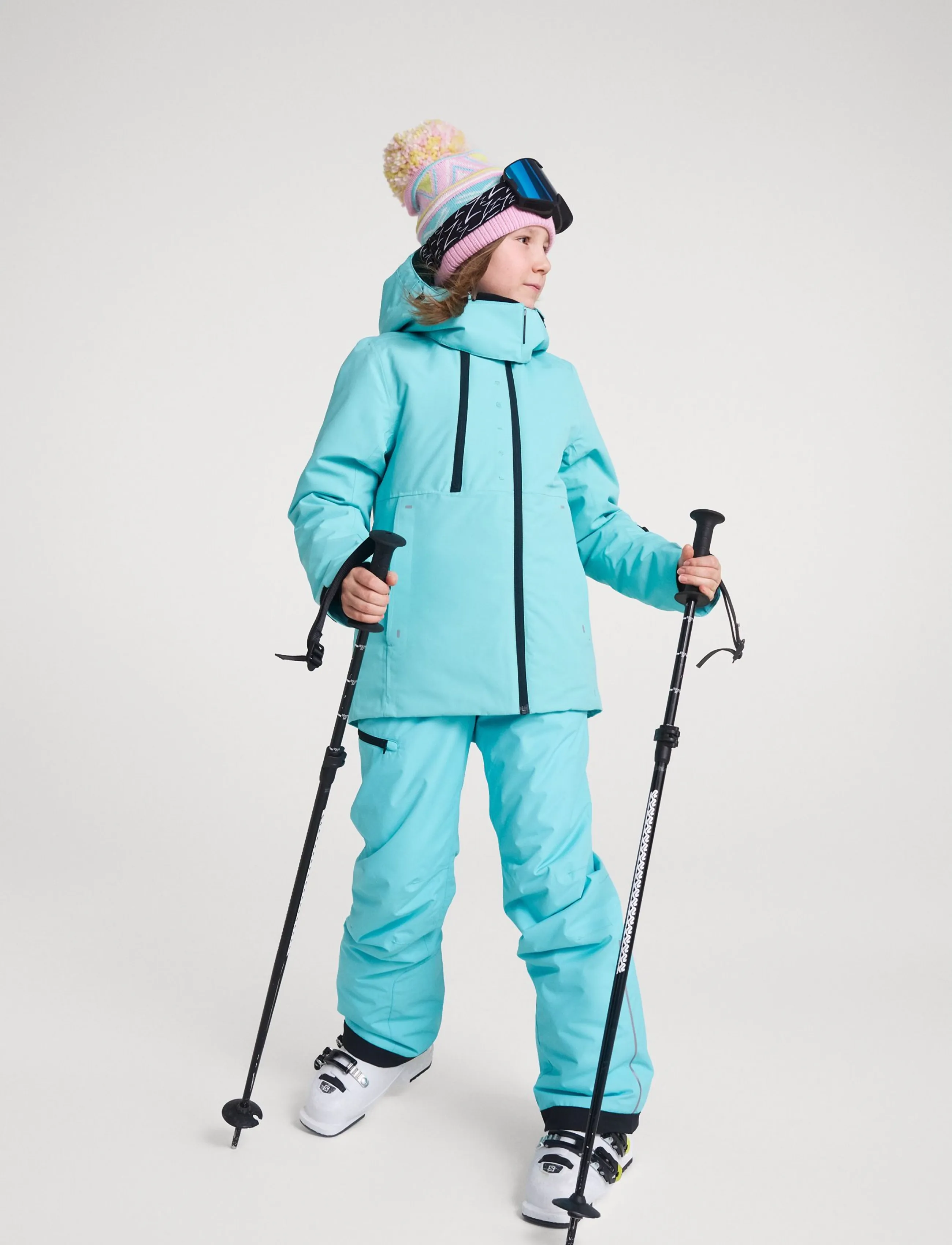 Reima - ReimaTec winter jacket, Perille - skidjackor - aquamarine - 3
