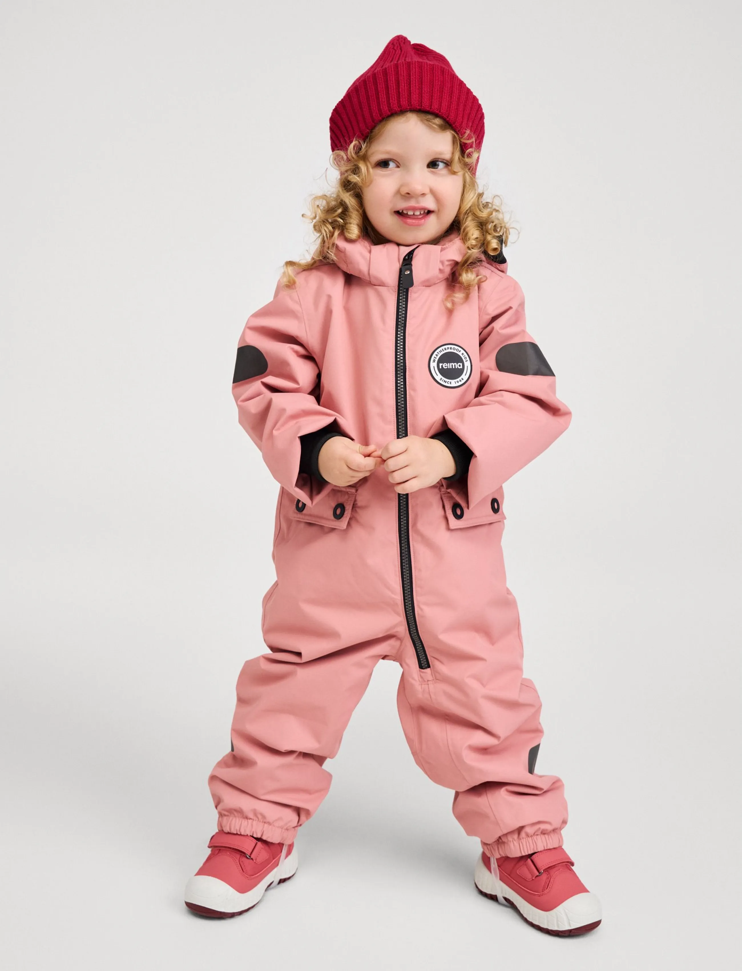 Reima tec Overall, Marte Mid, 92, Coveralls, Rosa - Snow-ski Coveralls & Sets, Kinder