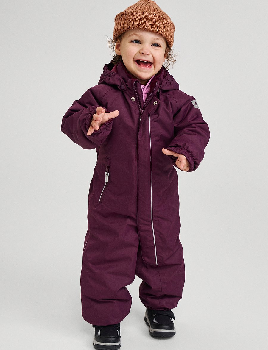 Reima - ReimaTec winter overall, Puhuri - vihmakombed - deep purple - 0