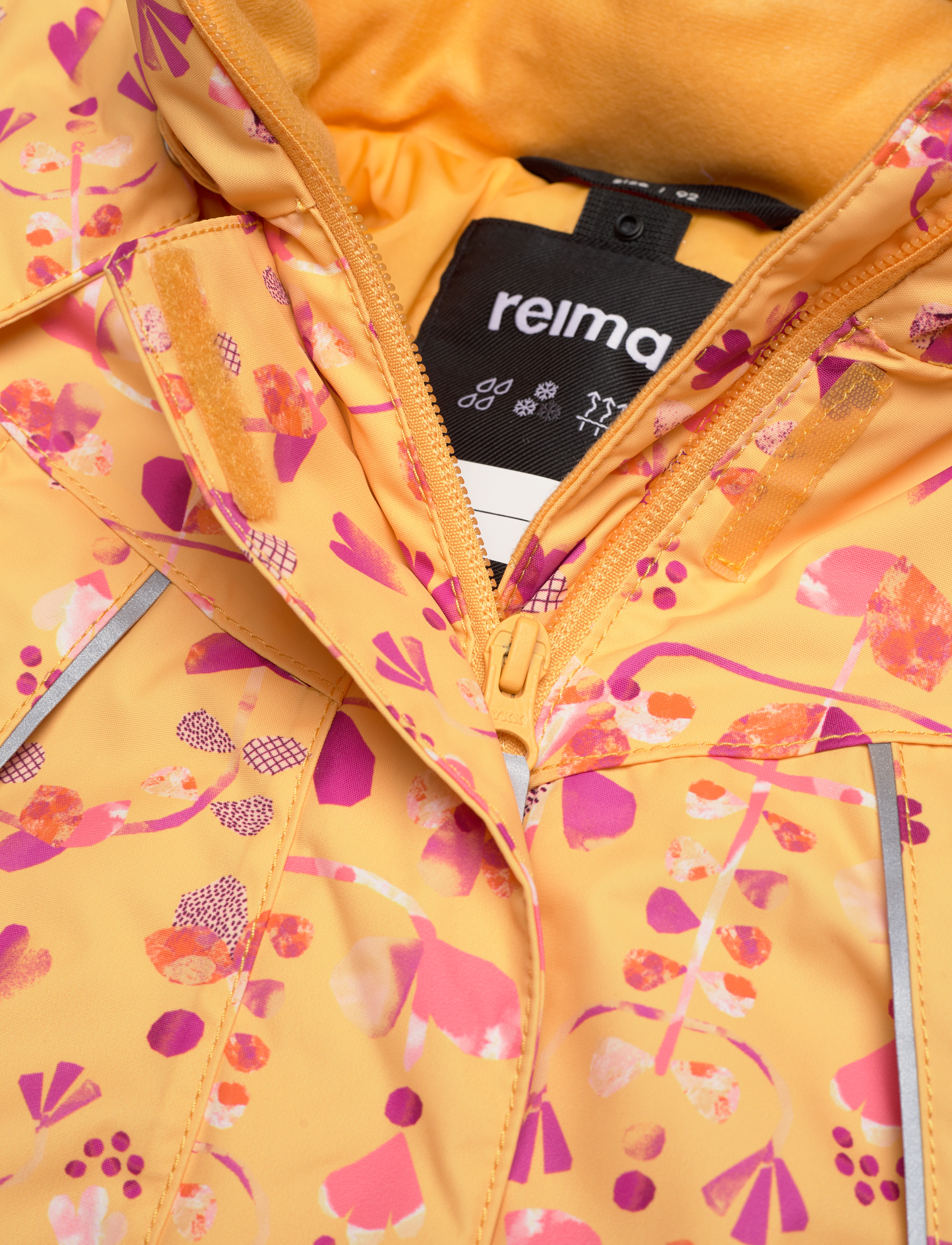 Reima - Kids' winter jacket Muhvi - amber yellow - 4