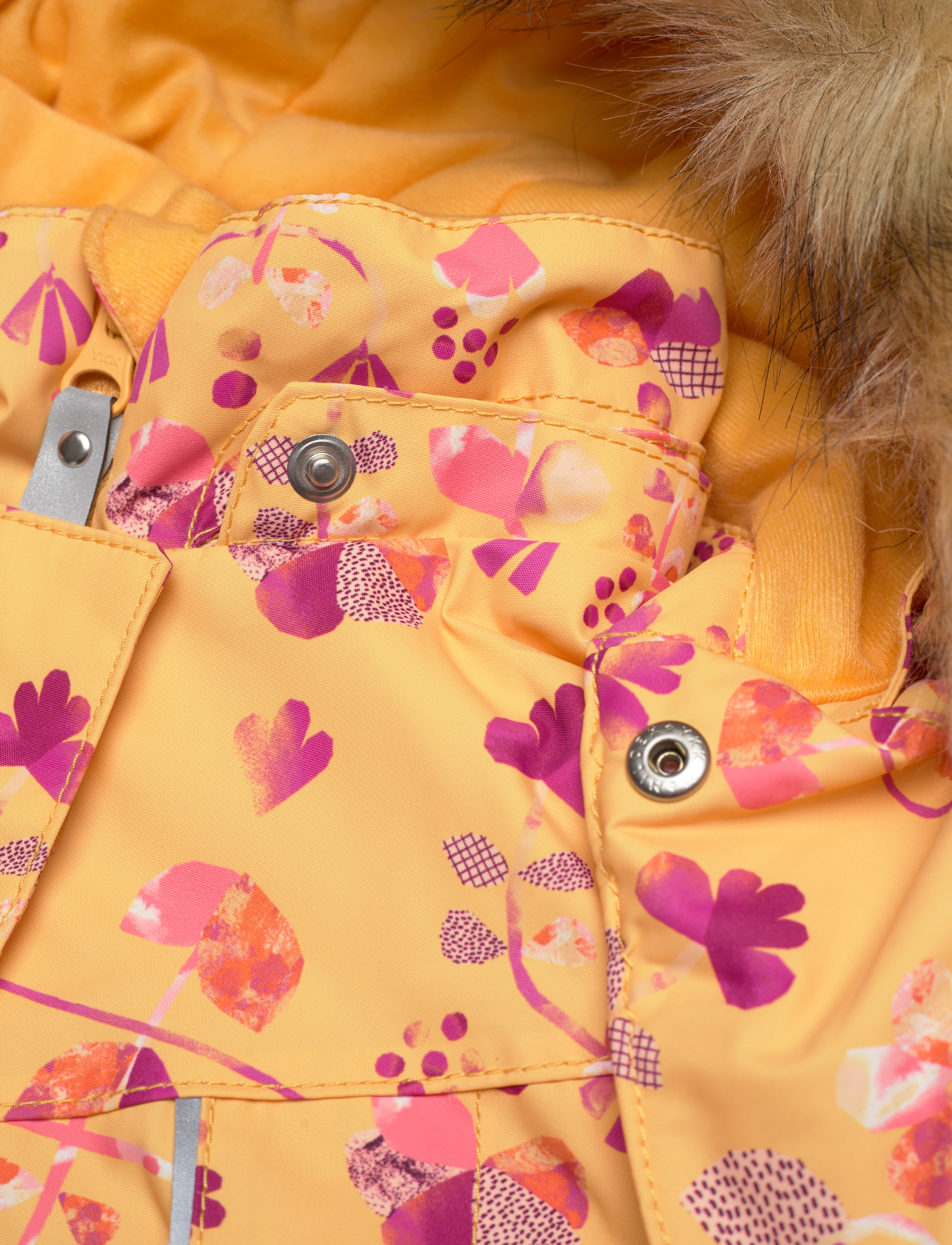 Reima - Kids' winter jacket Muhvi - amber yellow - 5