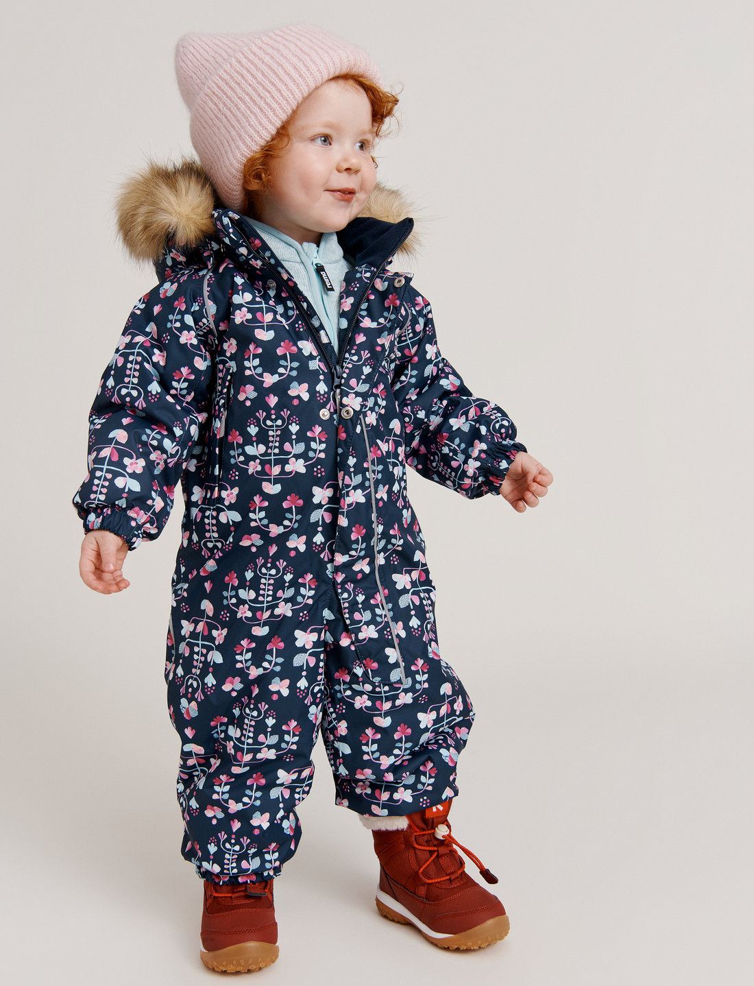 Reima Toddlers Winter Snowsuit Lappi Navy Multi patterned 139.95 Boozt