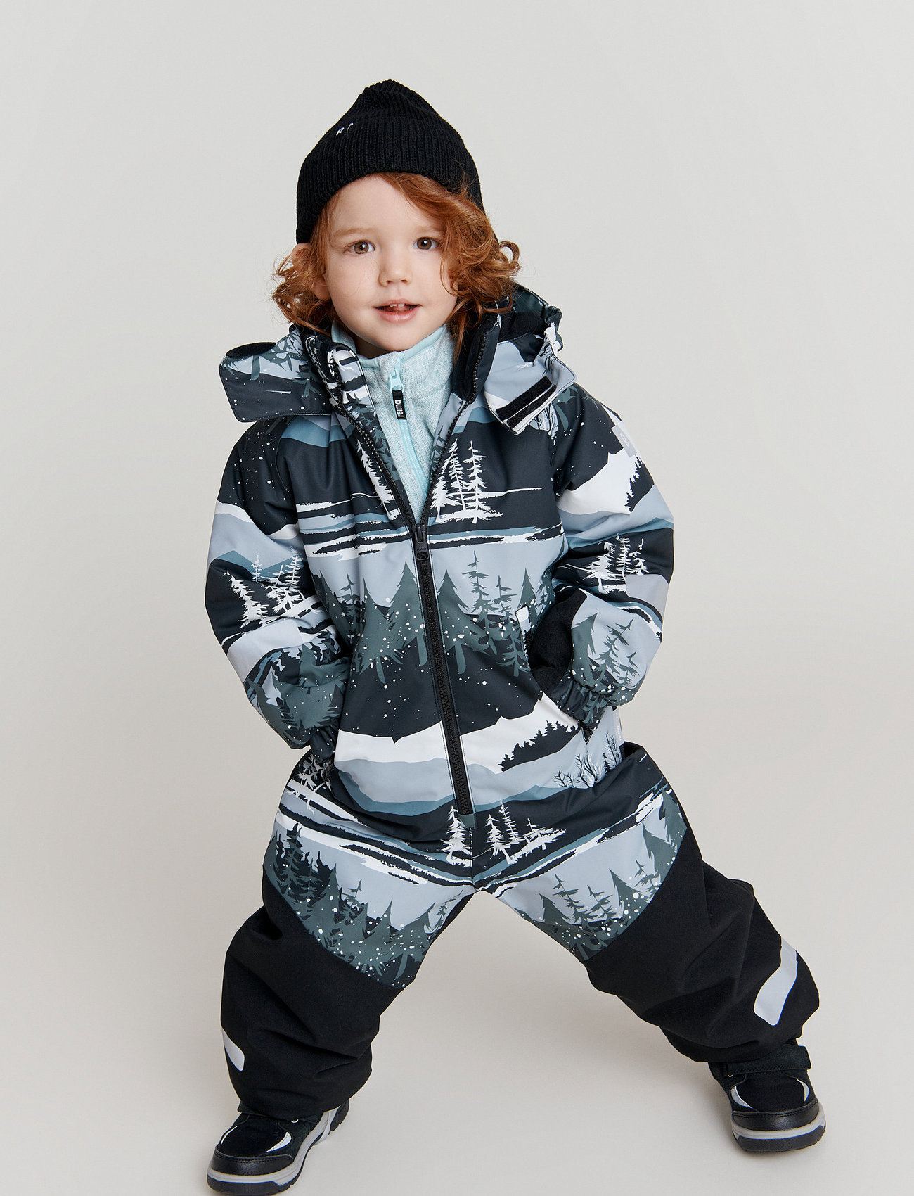 Reima - Kids' winter snowsuit Kurikka - talvihaalarit - black - 0