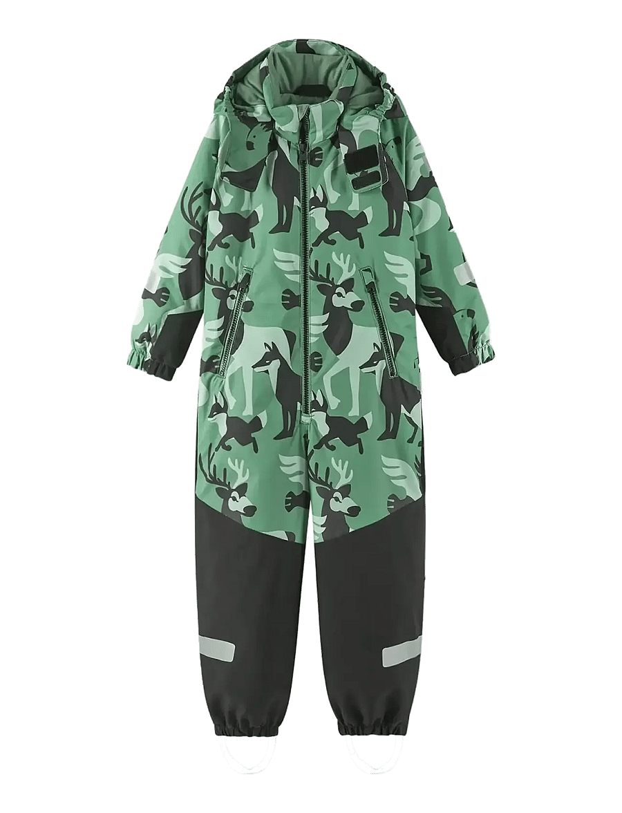 Reima - Kids' winter snowsuit Kurikka - Õueriided - green clay - 0