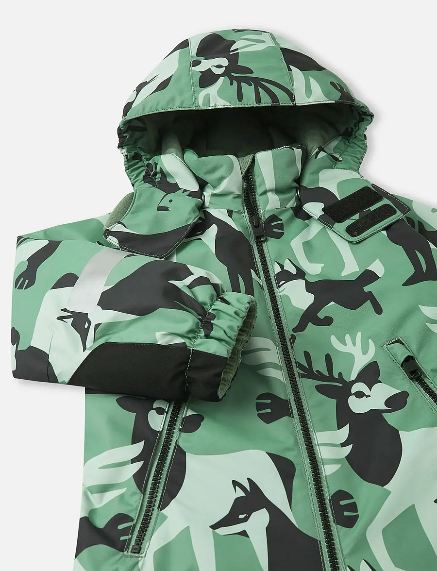 Reima - Kids' winter snowsuit Kurikka - Õueriided - green clay - 3